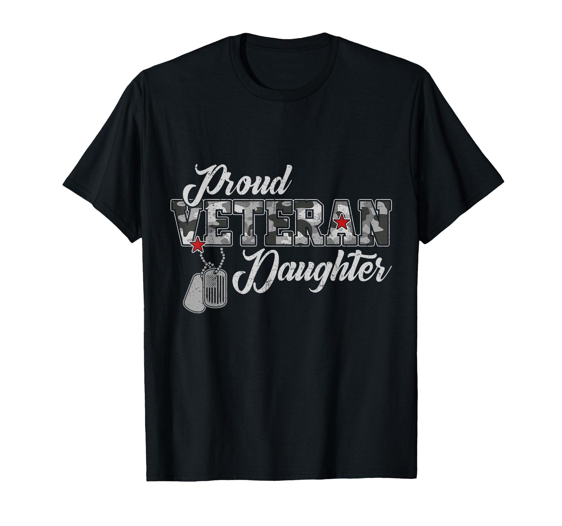 Proud Veteran Daughter Camouflage Us T-Shirt - Aesthetic Graphic Men Women - T-Shirt, Sweatshirt, Hoodie
