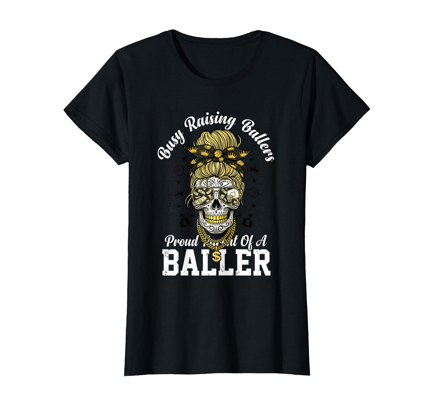 Busy Raising Ballers Proud Parent T-Shirt - Novelty Apparel for Adults - T-Shirt, Sweatshirt, Hoodie