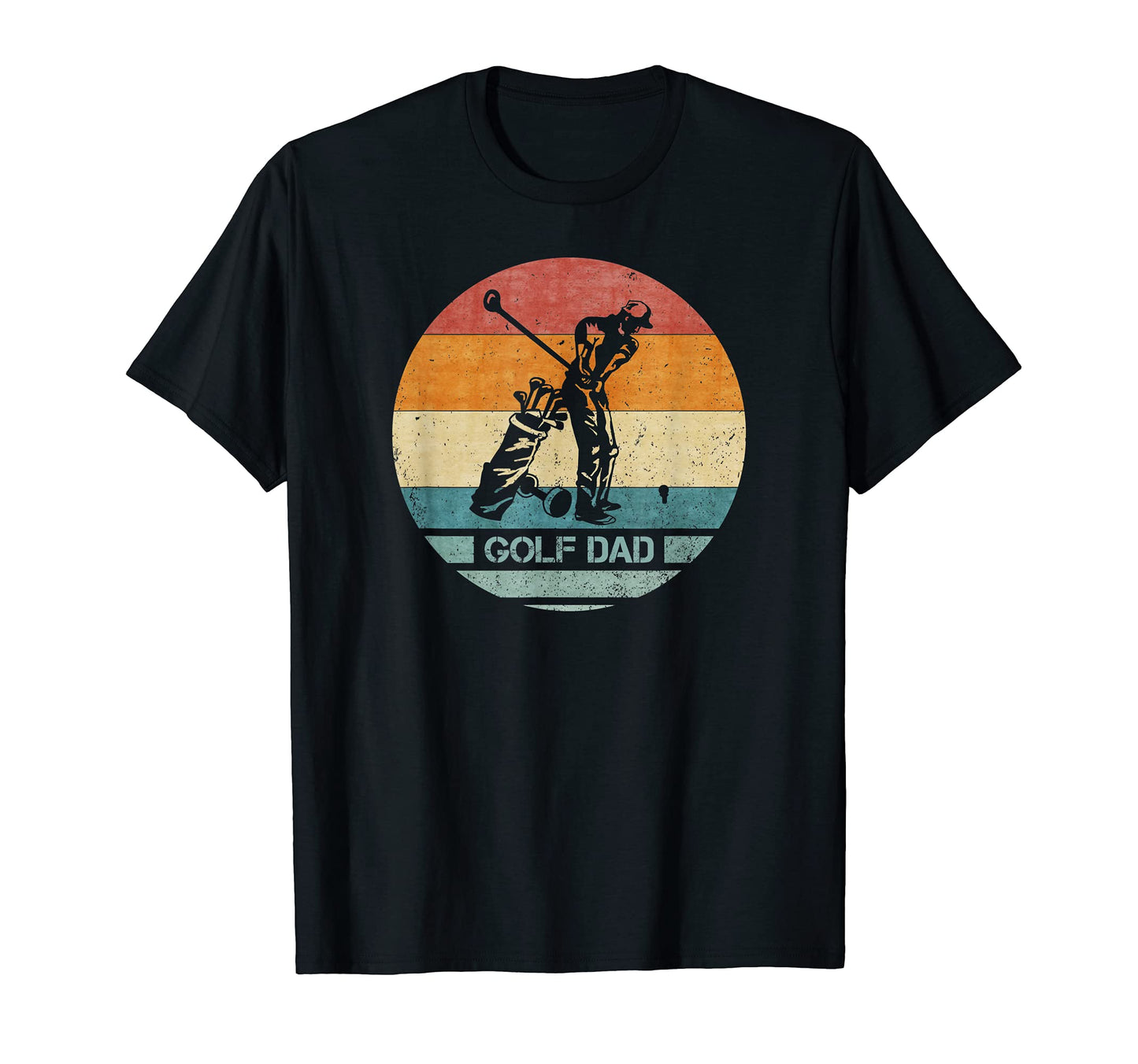 Proud Golf Player Dad Golfer Silhouette T-Shirt - Minimalist Print Unisex - T-Shirt, Sweatshirt, Hoodie