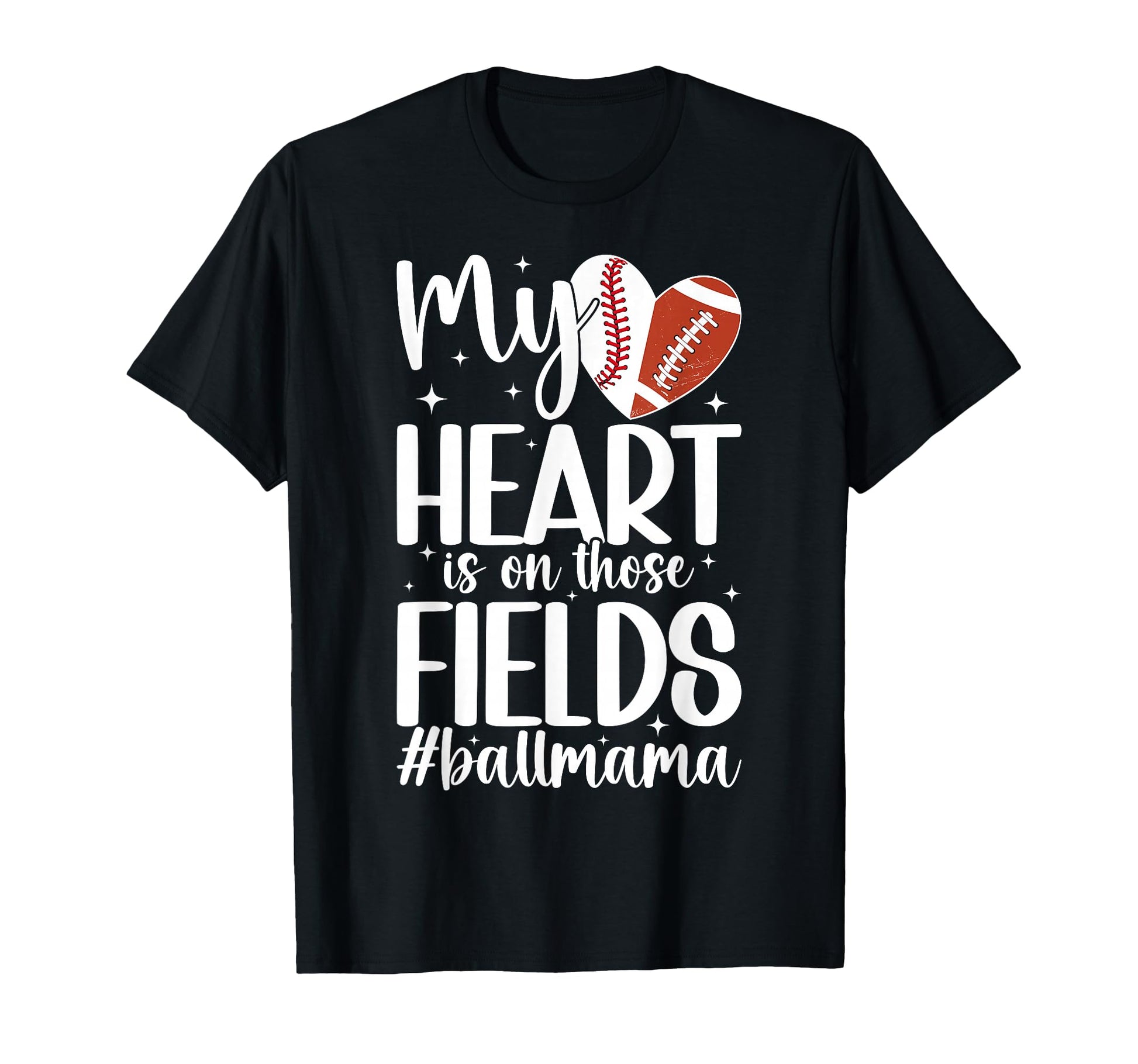 Those Fields Ball Mama Football T-Shirt - Minimalist Print Men Women - T-Shirt, Sweatshirt, Hoodie