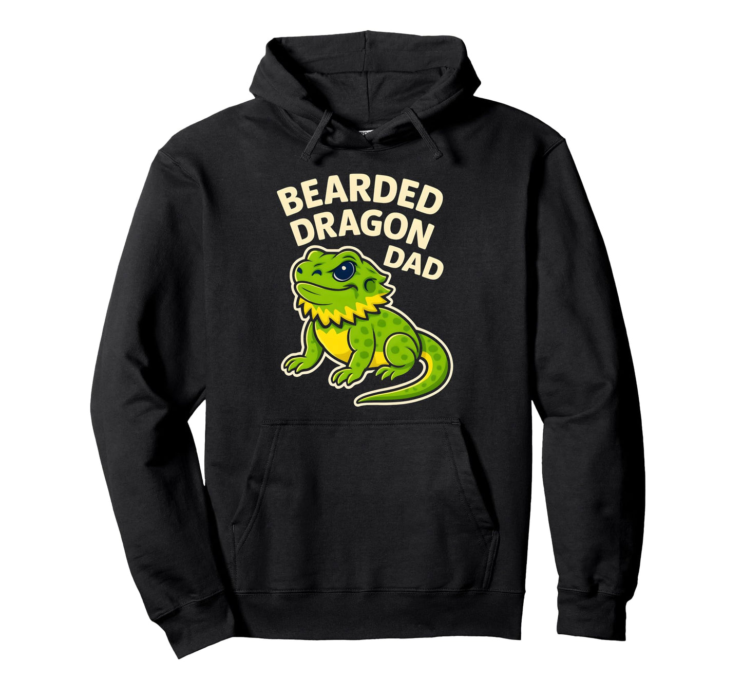 Bearded Dragon Dad Lizard Reptile Pet Hoodie - Minimalist Print for Adults - T-Shirt, Sweatshirt, Hoodie