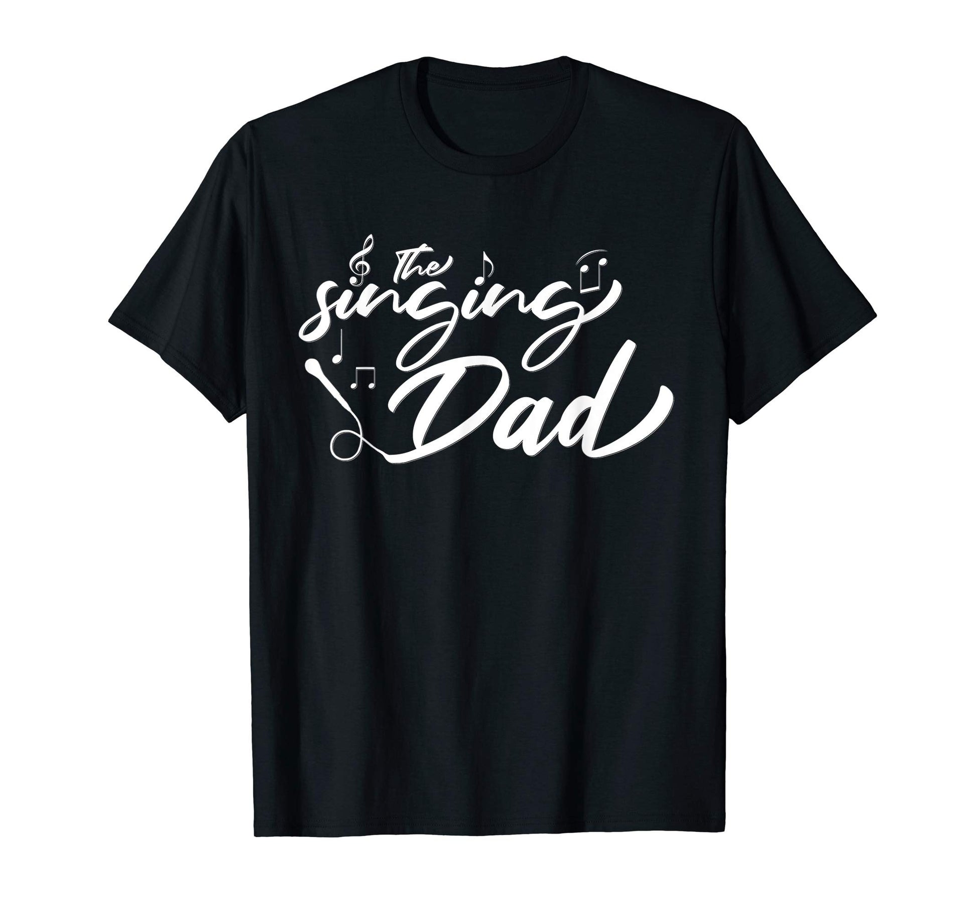 Mens Singing Dad Clef Microphone T-Shirt - Aesthetic Graphic for Adults - T-Shirt, Sweatshirt, Hoodie