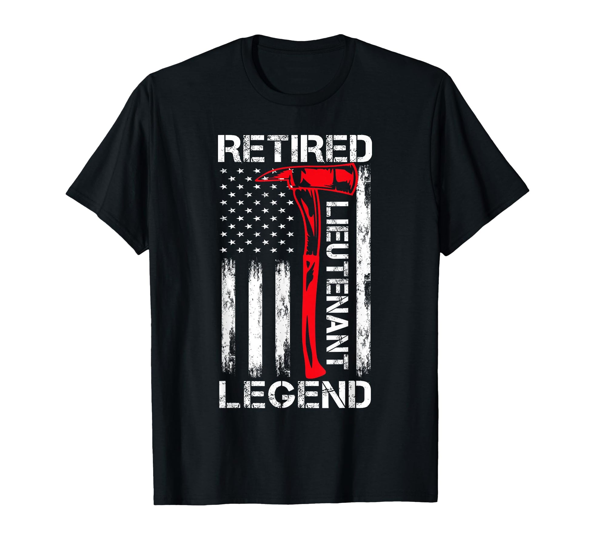 Retired Firefighter Lieutenant Dad T-Shirt - Custom Art Print Men Women - T-Shirt, Sweatshirt, Hoodie