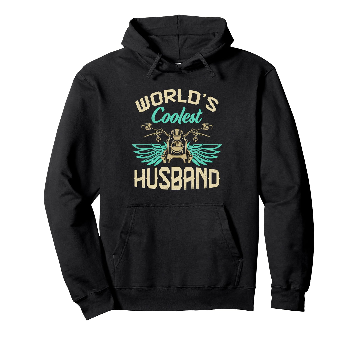 Worlds Coolest Husband Motorcycle Hoodie - Casual Everyday Wear Unisex - T-Shirt, Sweatshirt, Hoodie