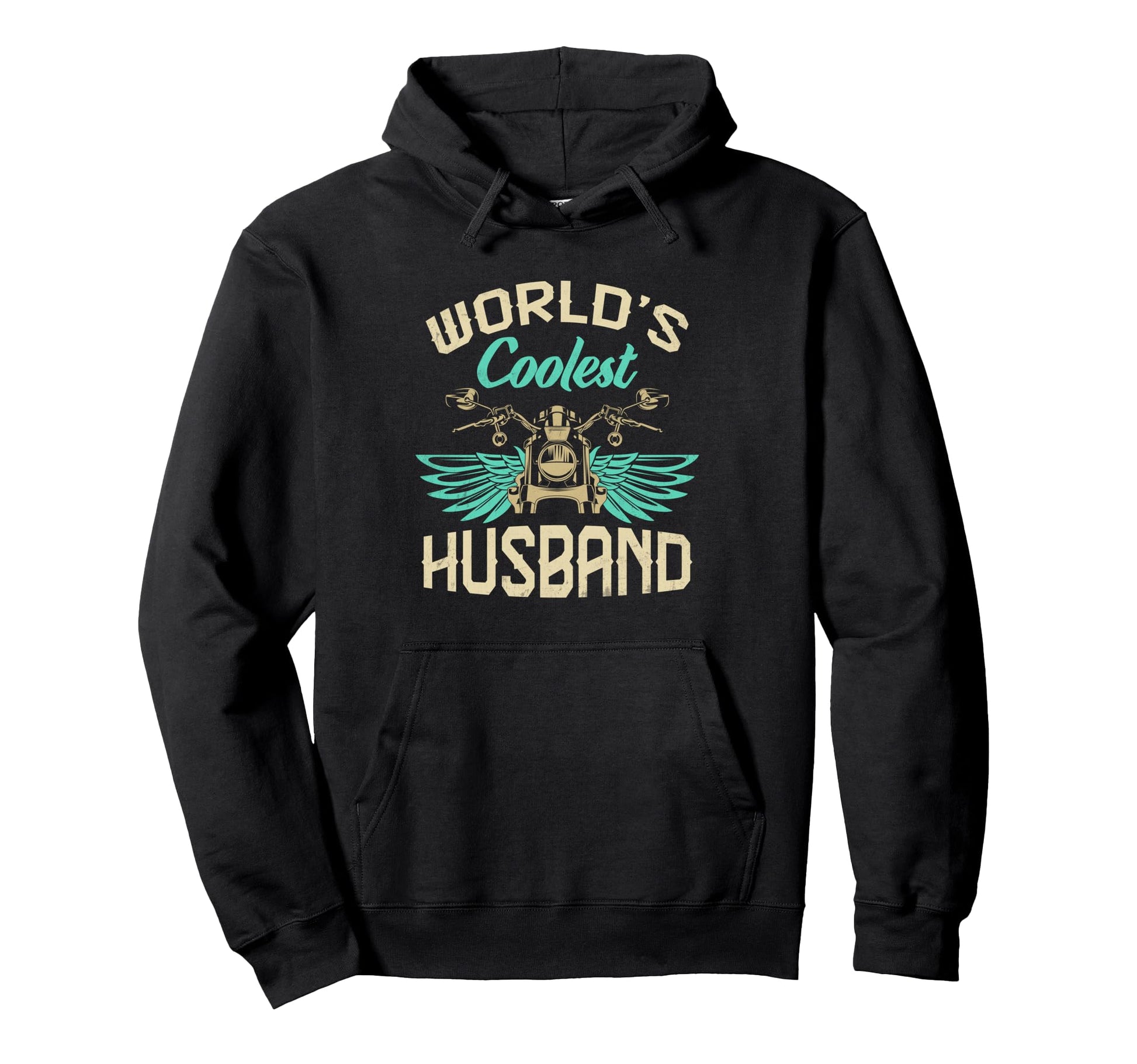 Worlds Coolest Husband Motorcycle Hoodie - Casual Everyday Wear Unisex - T-Shirt, Sweatshirt, Hoodie