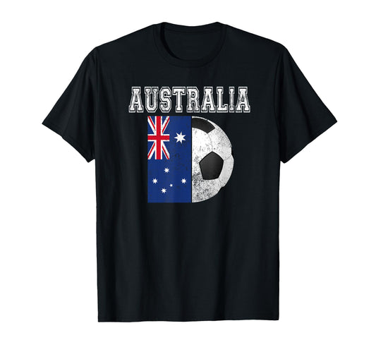 Australia Flag Soccer Futbol Football T-Shirt - Streetwear Style Men Women - T-Shirt, Sweatshirt, Hoodie