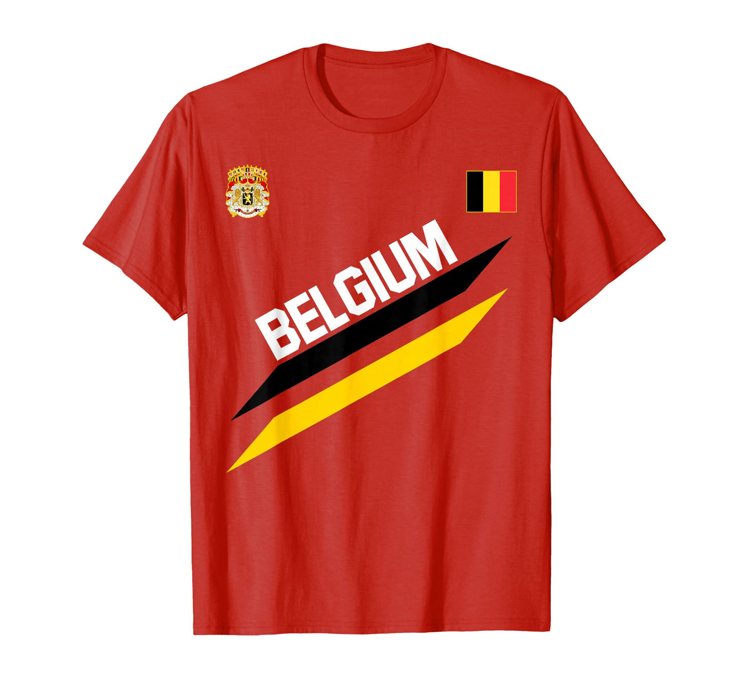 Belgian Football Soccer Ball Travel T-Shirt - Streetwear Style Unisex - T-Shirt, Sweatshirt, Hoodie