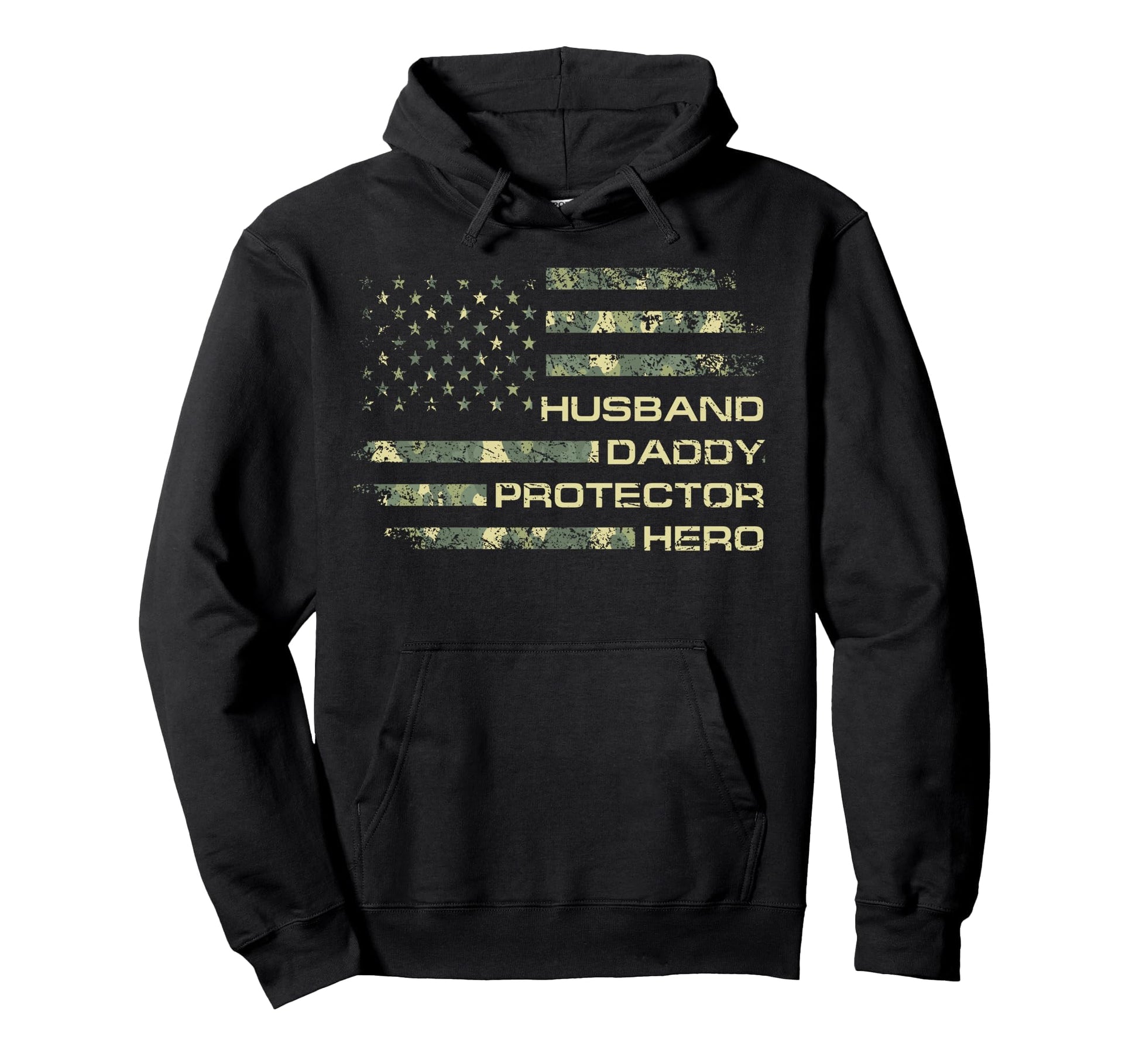 Husband Daddy Protector Hero Fathers Hoodie - Unique Graphic for Adults - T-Shirt, Sweatshirt, Hoodie