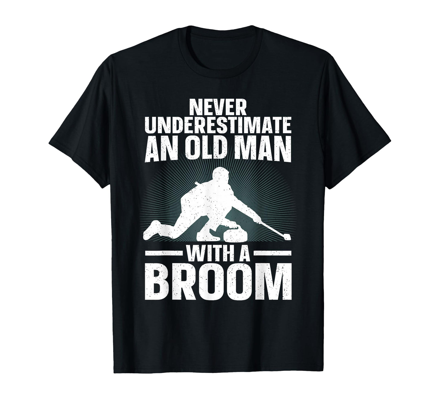 Best Curling Art Grandpa Curling Sport T-Shirt - Novelty Apparel Men Women - T-Shirt, Sweatshirt, Hoodie