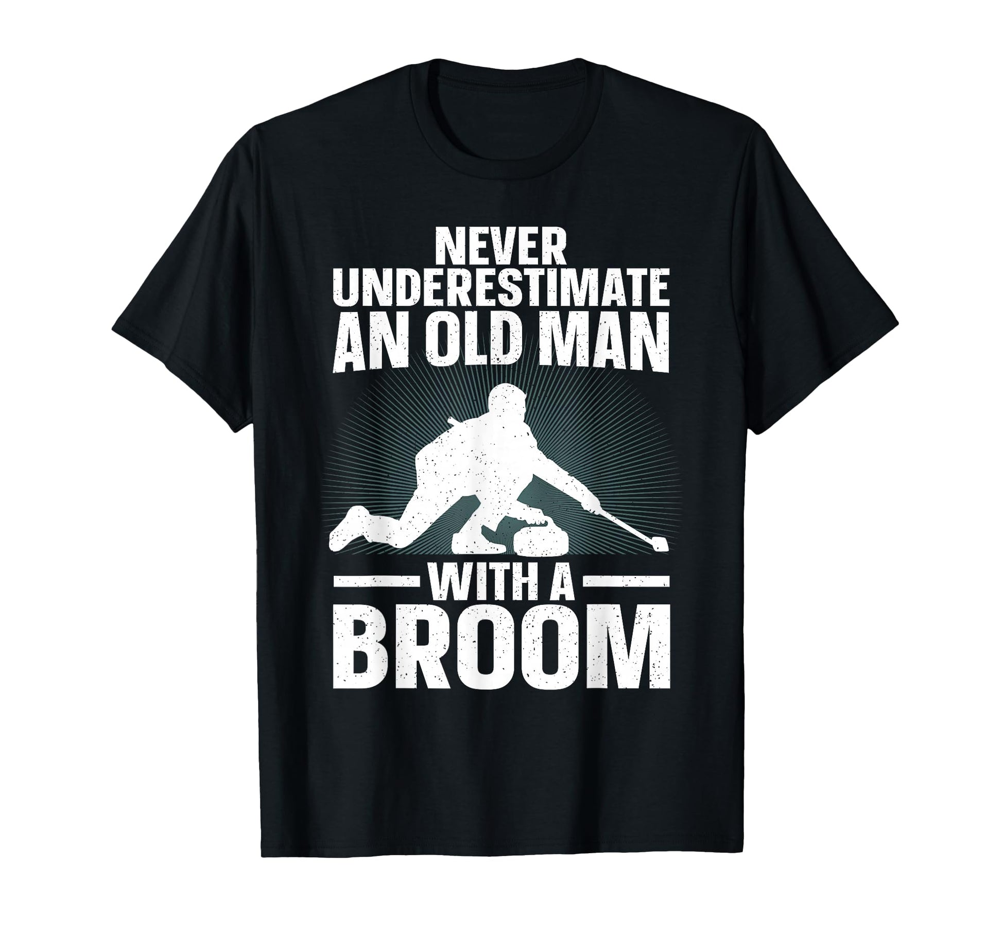 Best Curling Art Grandpa Curling Sport T-Shirt - Novelty Apparel Men Women - T-Shirt, Sweatshirt, Hoodie