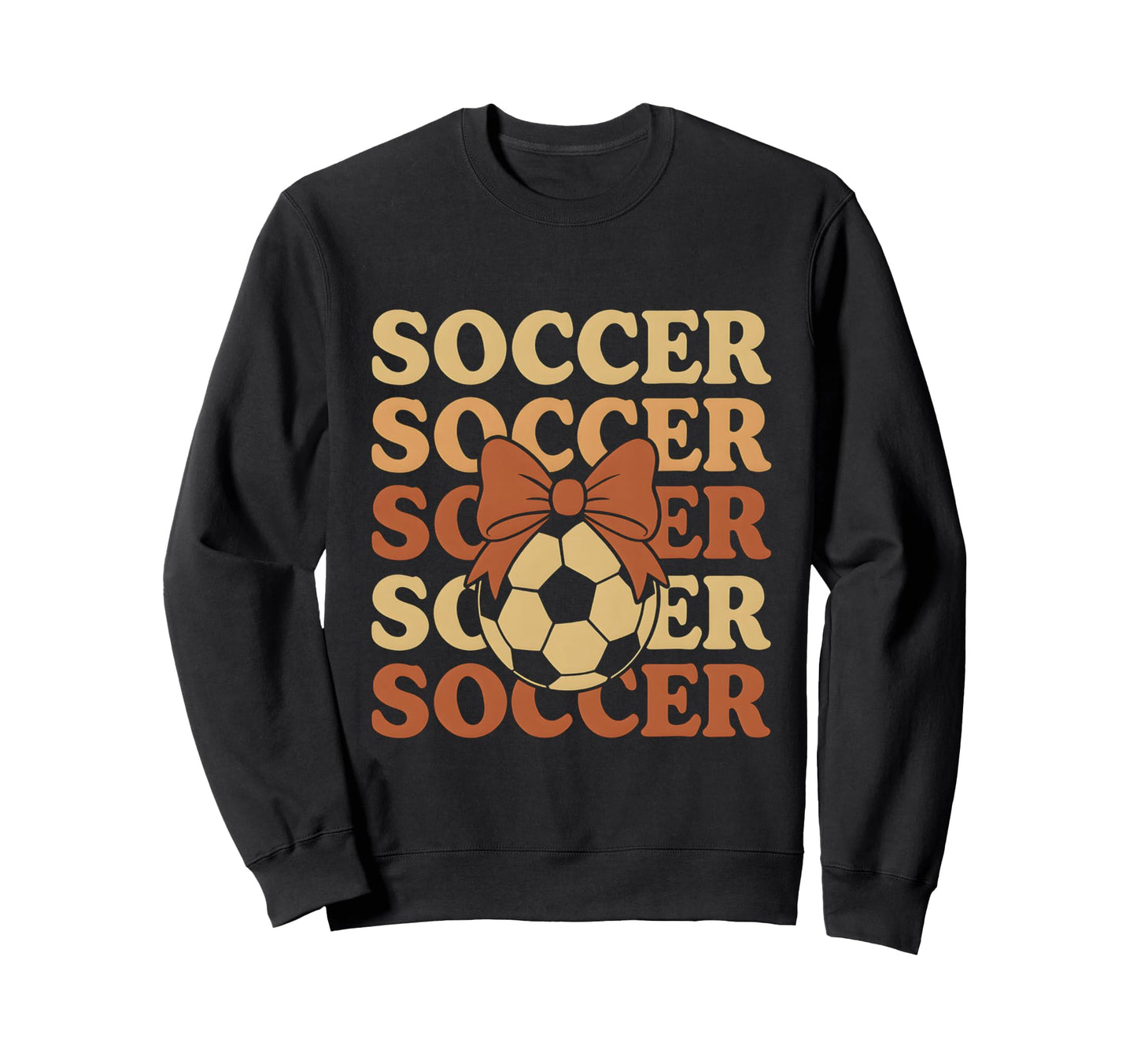 Soccer Coquette Bow Soccer Mom Sister Sweatshirt - Unique Graphic Unisex - T-Shirt, Sweatshirt, Hoodie