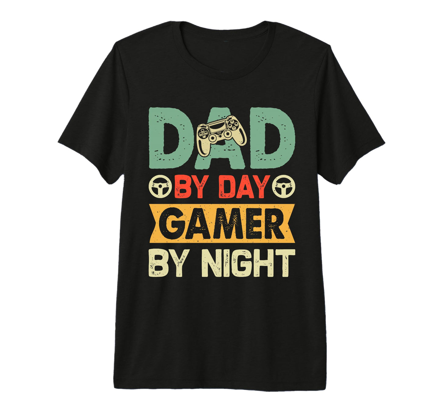 Dad Day Gamer Night Funny Fathers Day T-Shirt - Unique Graphic Unisex - T-Shirt, Sweatshirt, Hoodie