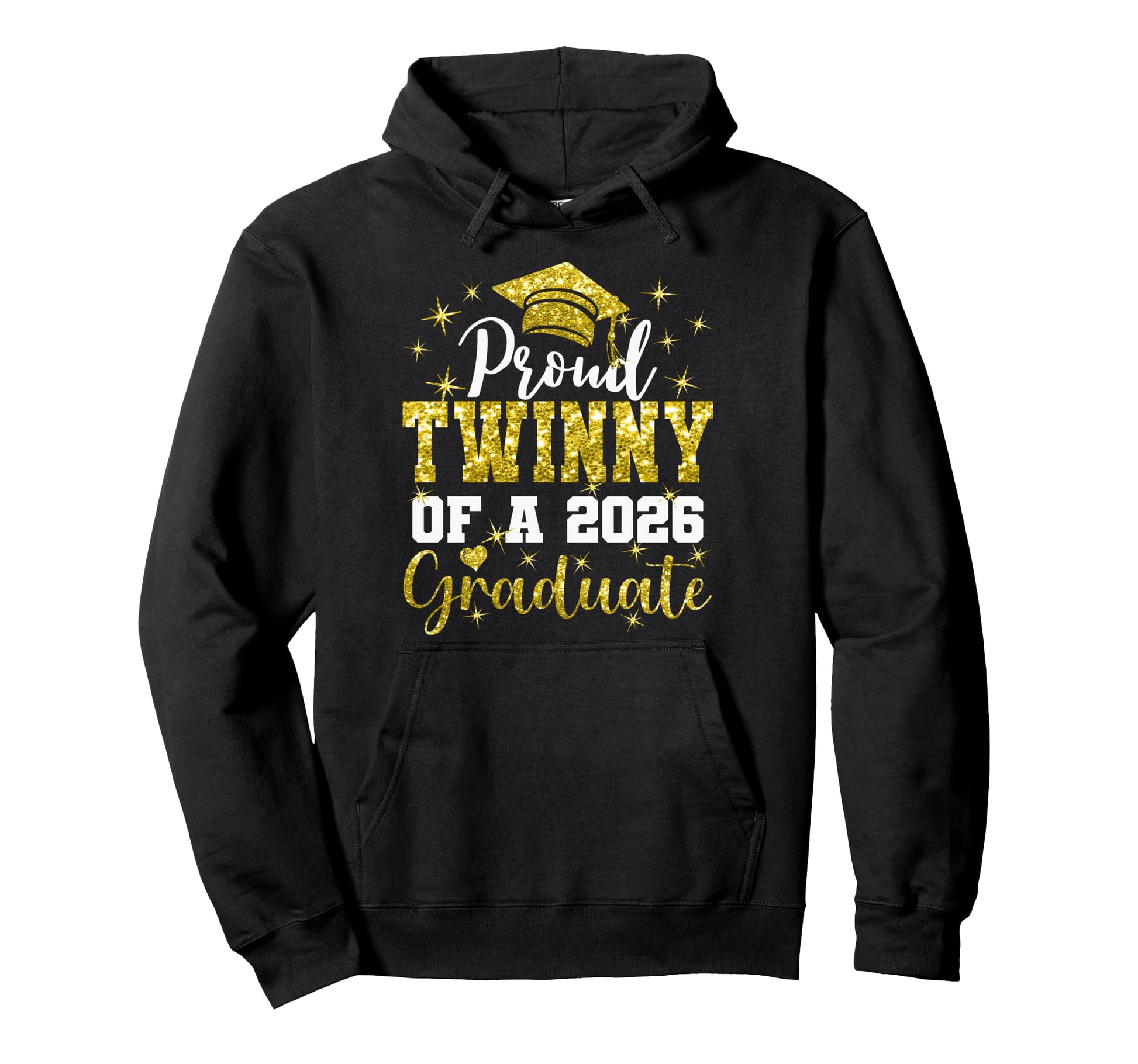 Super Proud Twinny 2026 Graduate Hoodie - Fun Novelty Design Men Women - T-Shirt, Sweatshirt, Hoodie