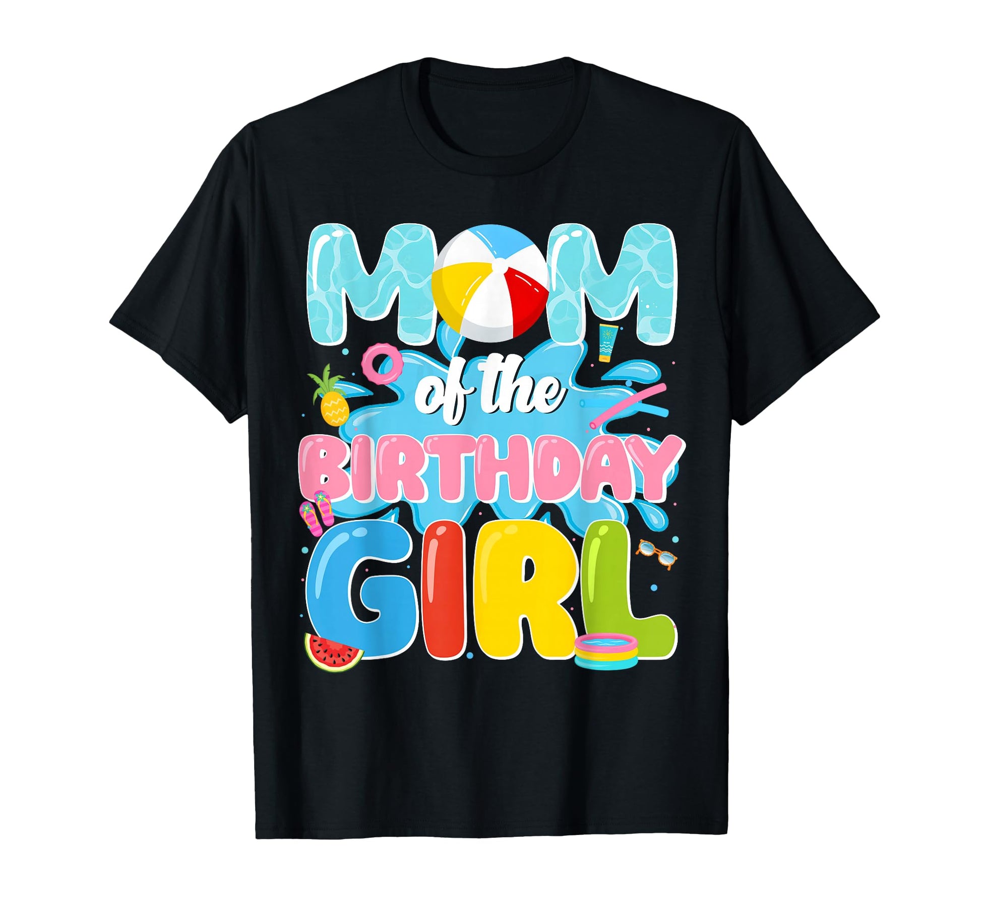 Funny Mom Birthday Pool Party Family T-Shirt - Aesthetic Graphic Unisex - T-Shirt, Sweatshirt, Hoodie