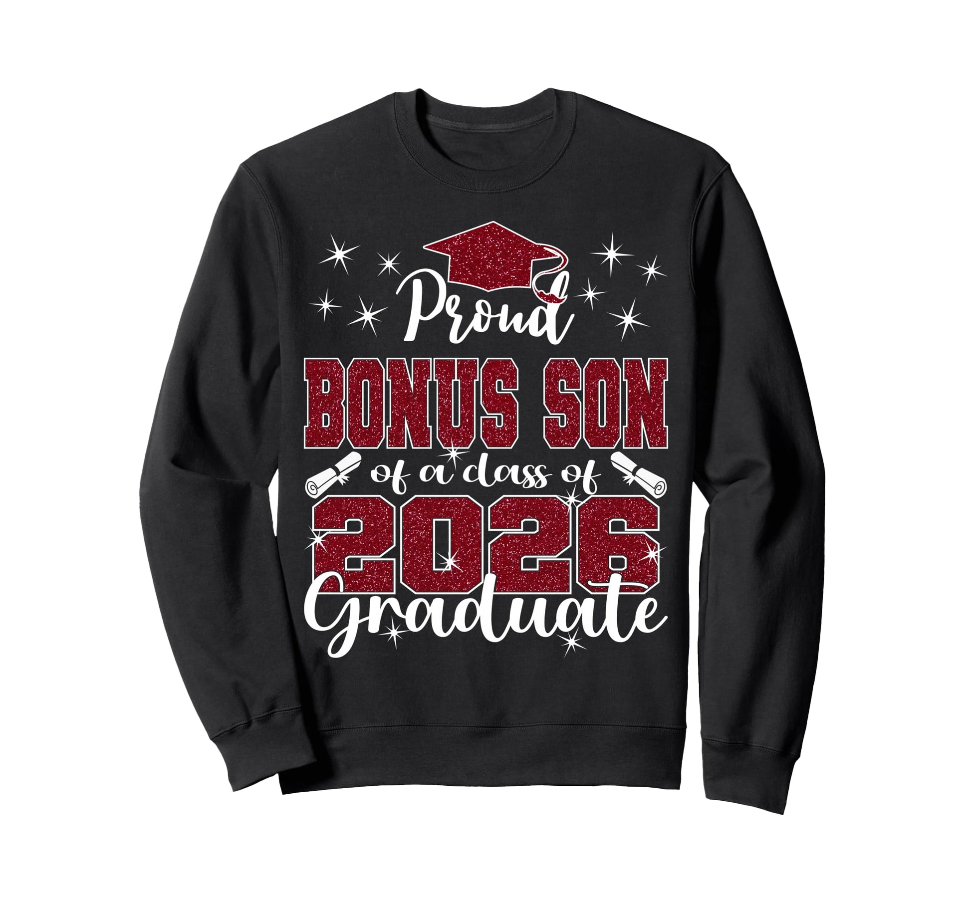 Super Proud Bonus Son 2026 Graduate Sweatshirt - Minimalist Print Unisex - T-Shirt, Sweatshirt, Hoodie