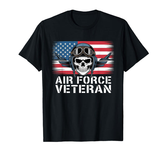 Air Force Veteran Us American Flag Dad T-Shirt - Graphic Print Men Women - T-Shirt, Sweatshirt, Hoodie