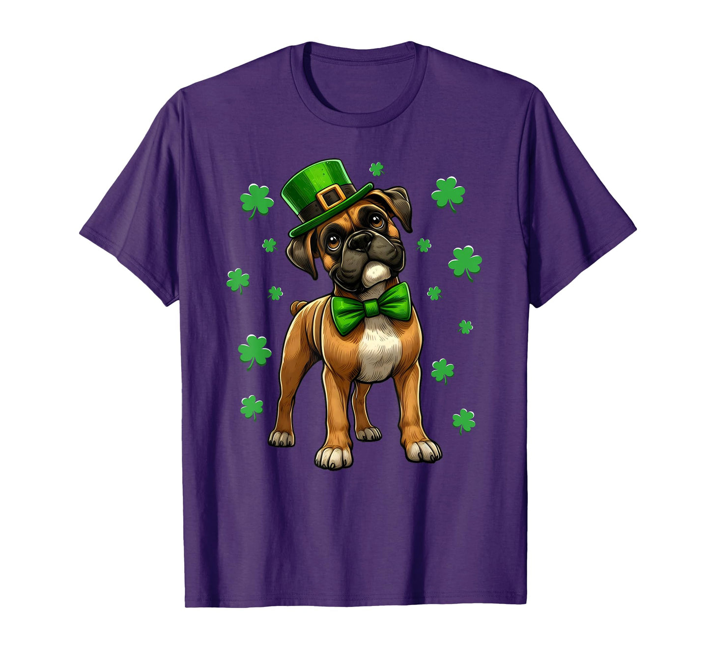 Funny St Patricks Day Boxer Dog T-Shirt - Unique Graphic Men Women - T-Shirt, Sweatshirt, Hoodie