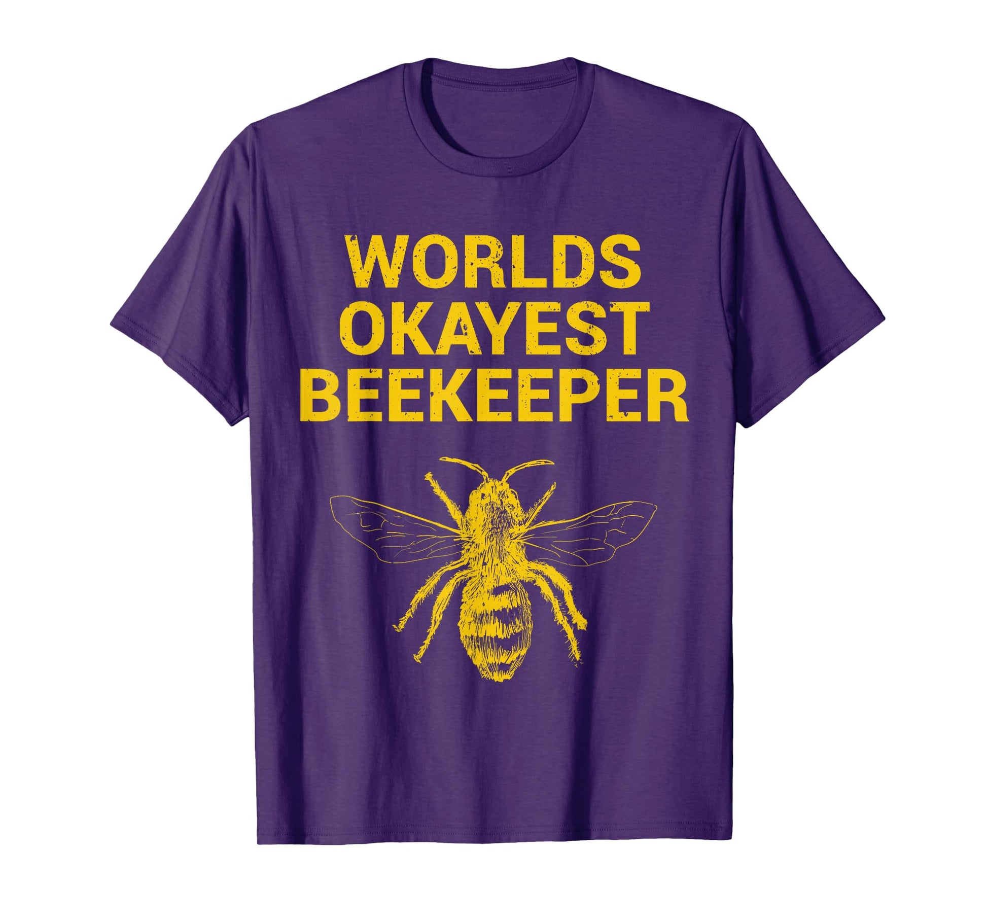 Worlds Okayest Beekeeper Beekeeping T-Shirt - Aesthetic Graphic Men Women - T-Shirt, Sweatshirt, Hoodie