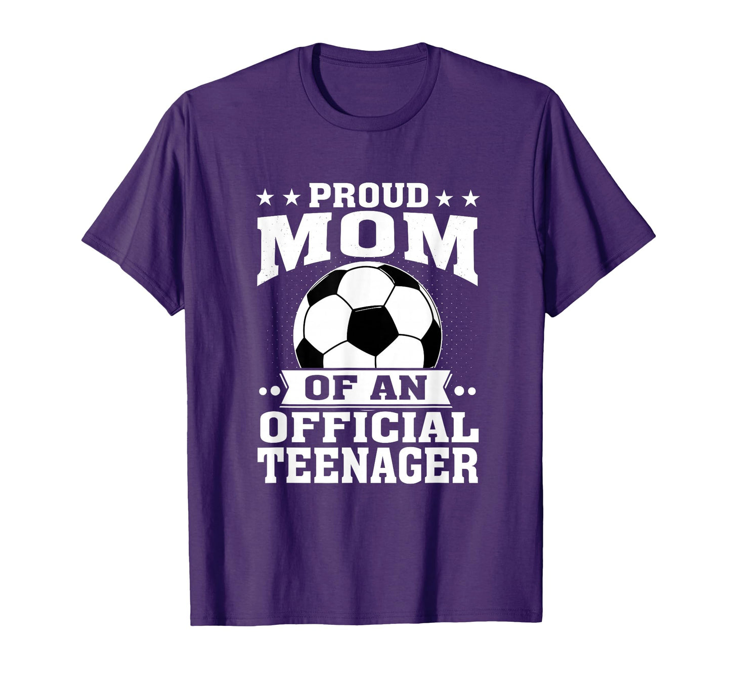 Proud Mom Teenager 13Th Birthday Soccer T-Shirt - Trendy Graphic for Adults - T-Shirt, Sweatshirt, Hoodie
