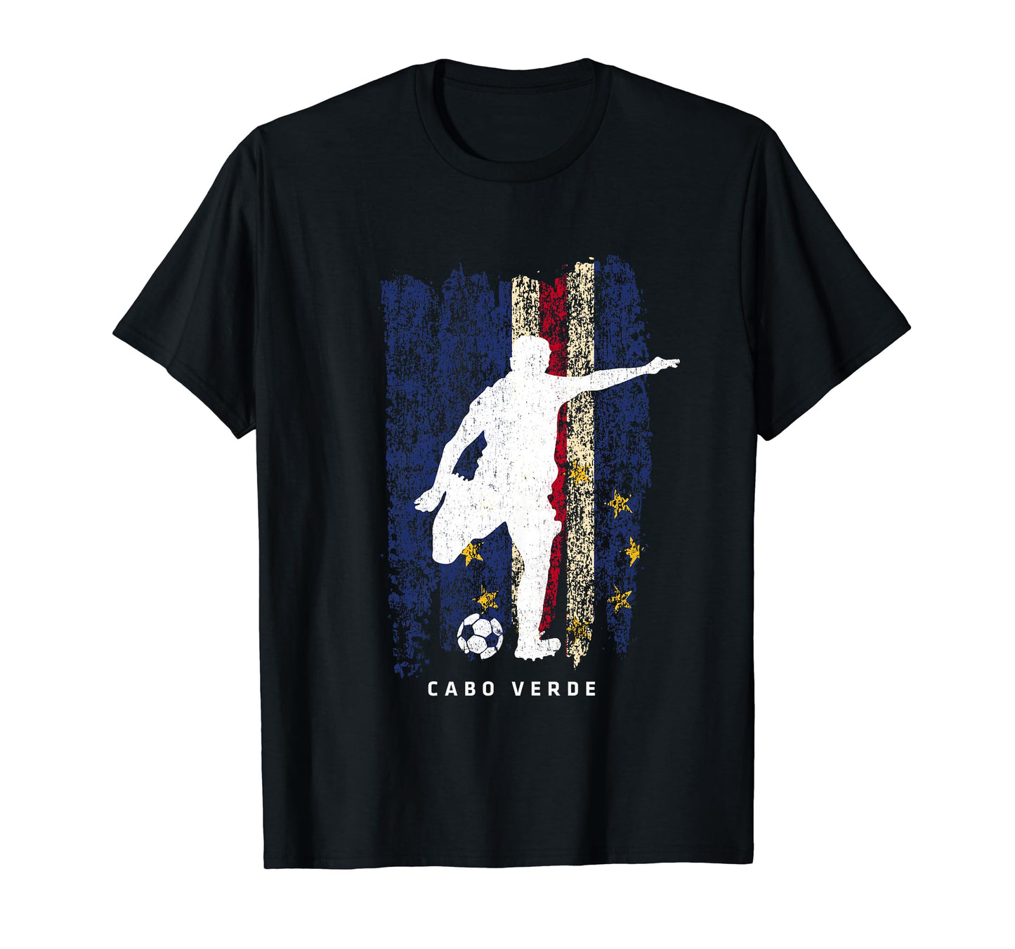 Cape Verde Flag Soccer Player T-Shirt - Casual Everyday Wear Men Women - T-Shirt, Sweatshirt, Hoodie