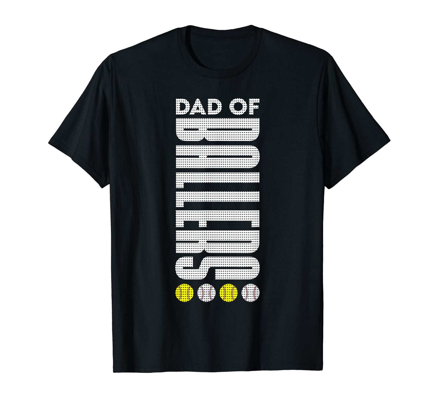 Dad Ballers Dad Baseball And Softball T-Shirt - Trendy Graphic for Adults - T-Shirt, Sweatshirt, Hoodie