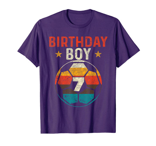 7Th Birthday Soccer Lover 7 Years Old T-Shirt - Novelty Apparel for Adults - T-Shirt, Sweatshirt, Hoodie