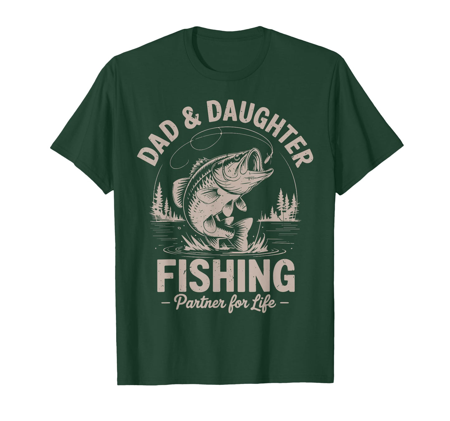 Father Day Dad Daughter Matching Fishing T-Shirt - Novelty Apparel Unisex - T-Shirt, Sweatshirt, Hoodie