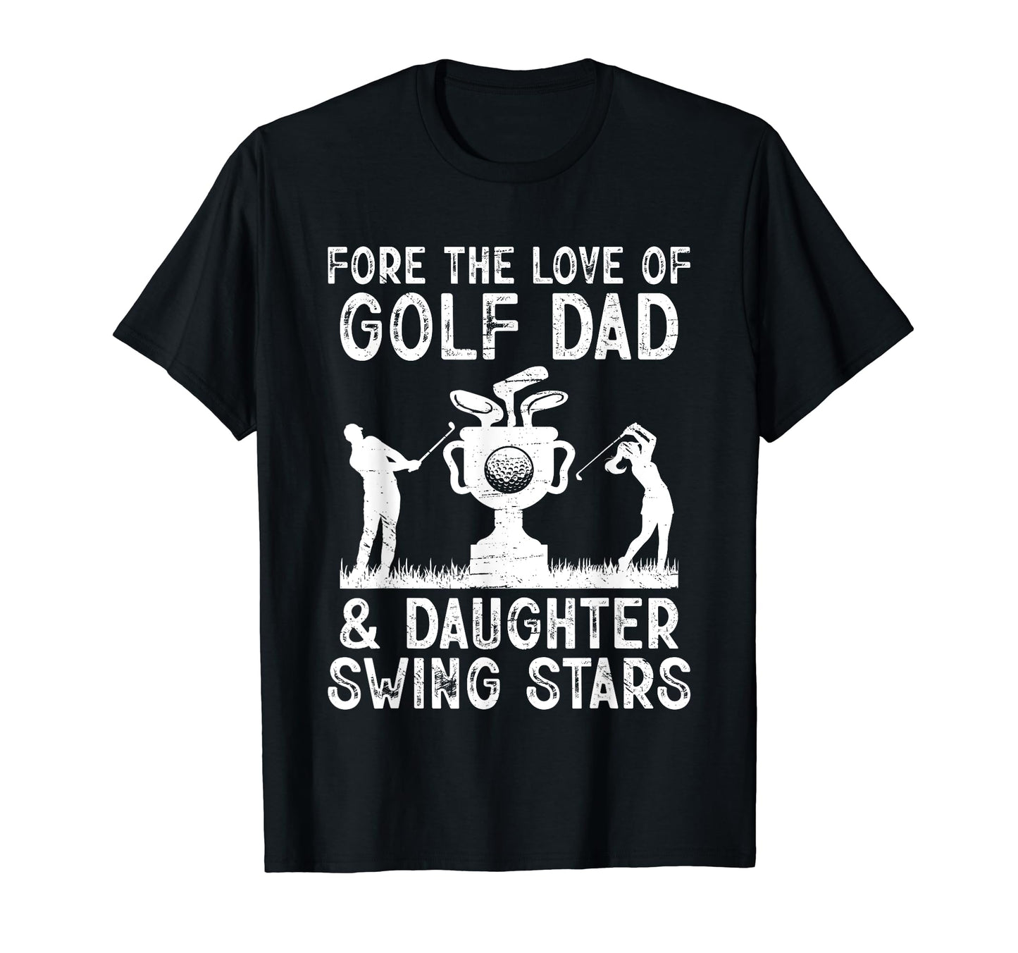 Dad And Daughter Golf Champions Finest T-Shirt - Custom Art Print Unisex - T-Shirt, Sweatshirt, Hoodie