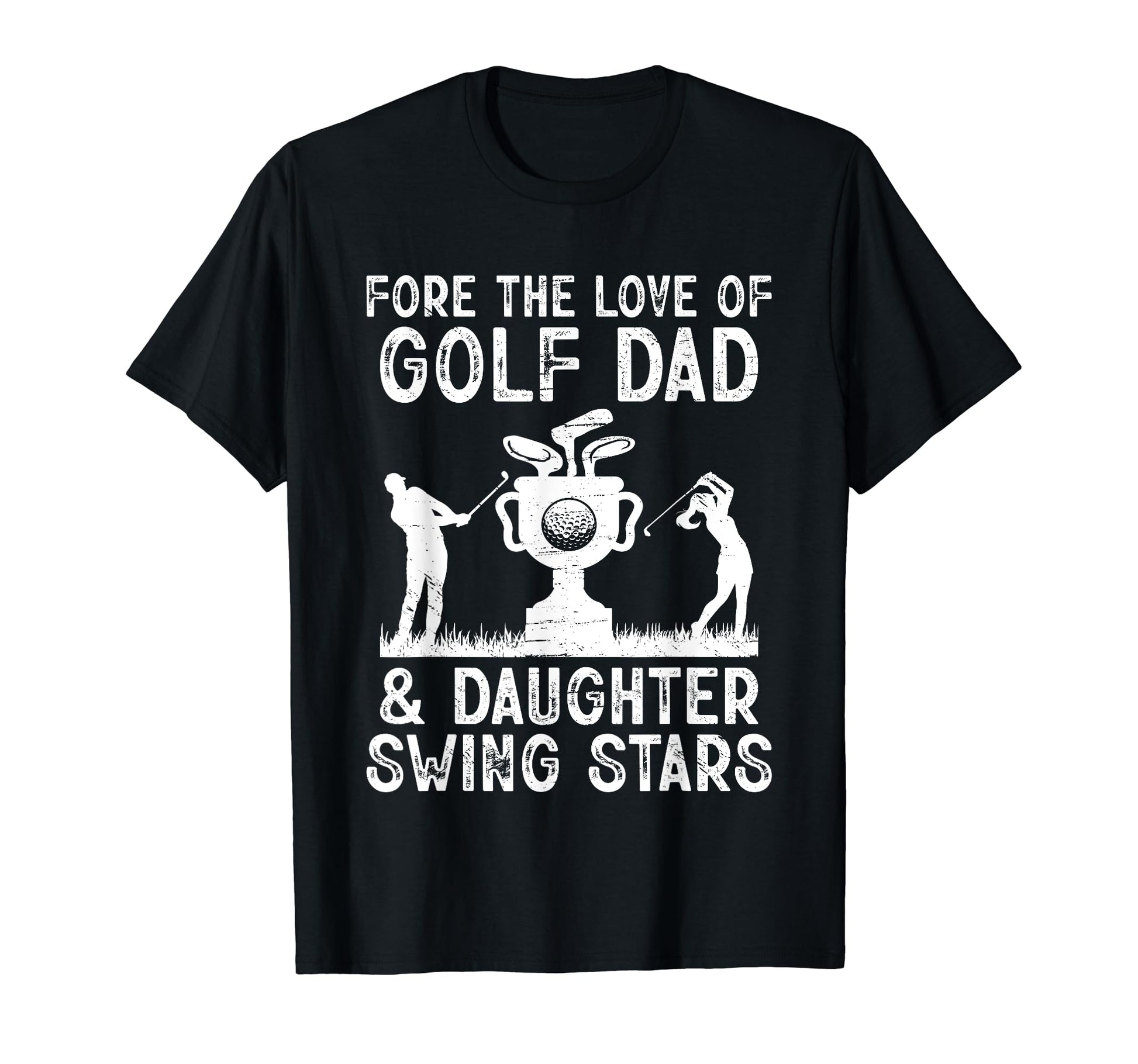 Dad And Daughter Golf Champions Finest T-Shirt - Custom Art Print Unisex - T-Shirt, Sweatshirt, Hoodie