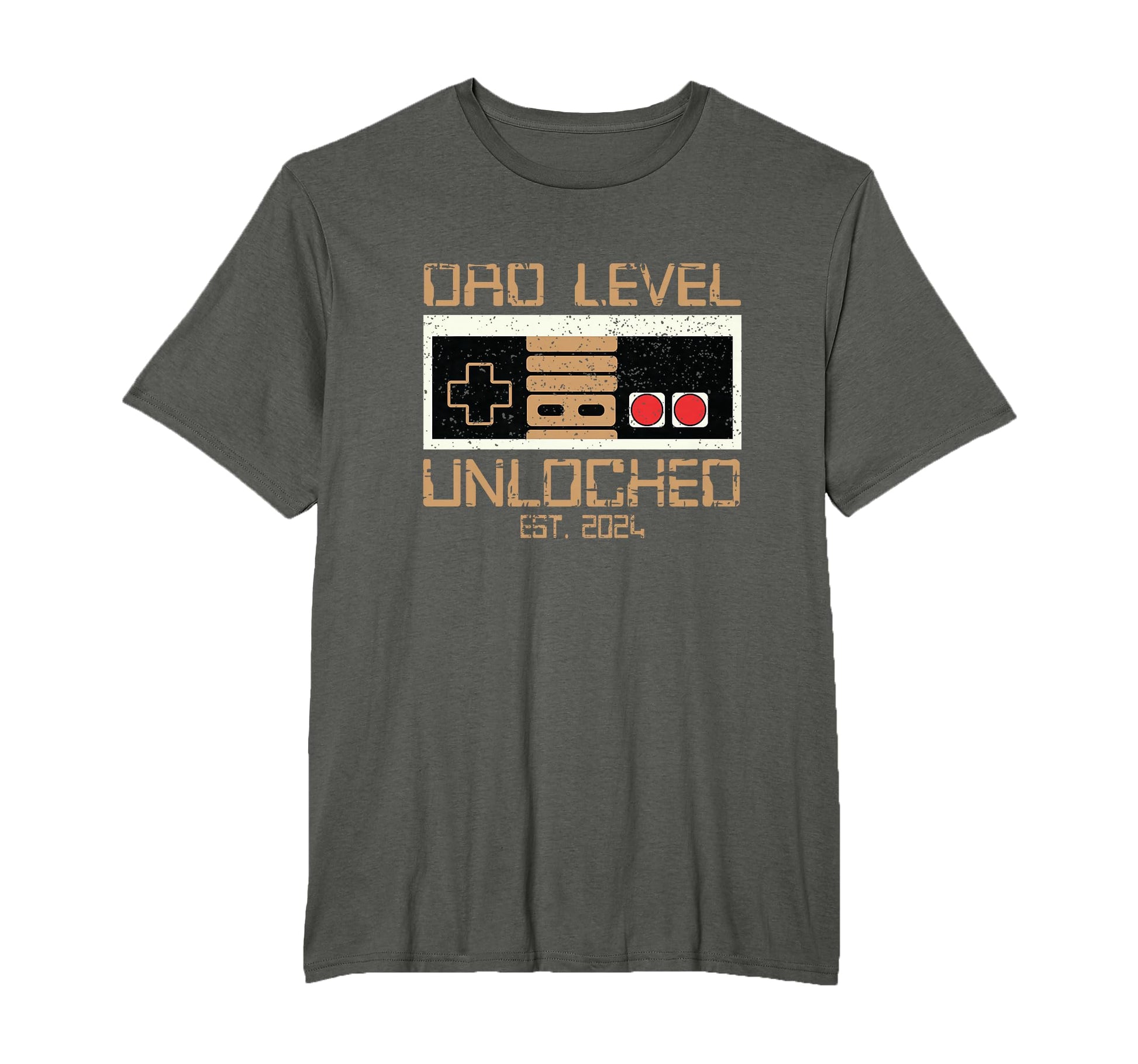 Dad Level Unlocked 2024 Leveled Up To Dad T-Shirt - Graphic Print Unisex - T-Shirt, Sweatshirt, Hoodie