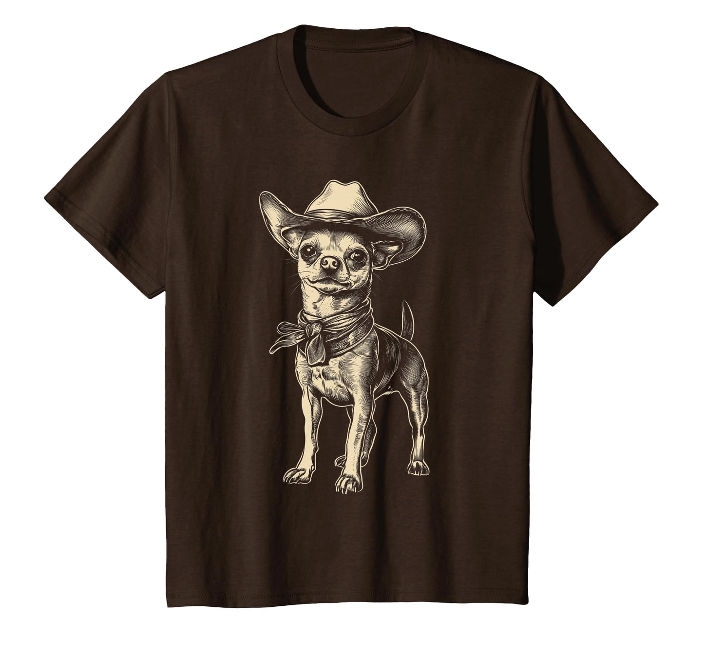 Chihuahua Wearing Cowboy Hat Funny T-Shirt - Trendy Graphic Men Women - T-Shirt, Sweatshirt, Hoodie