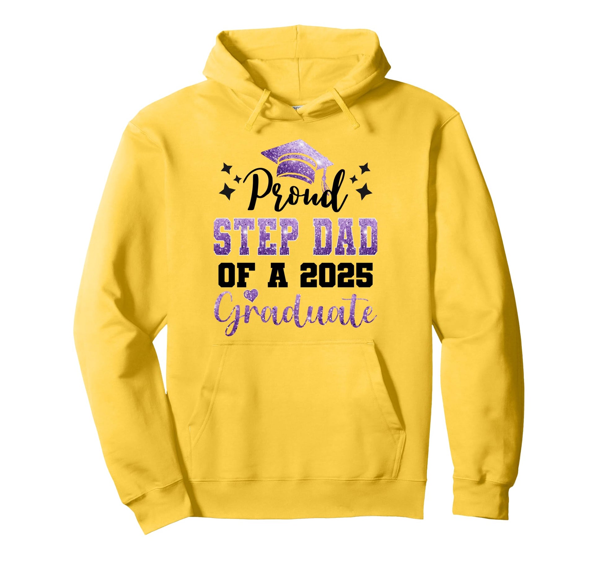 Super Proud Step Dad 2025 Graduate Hoodie - Casual Everyday Wear Unisex - T-Shirt, Sweatshirt, Hoodie