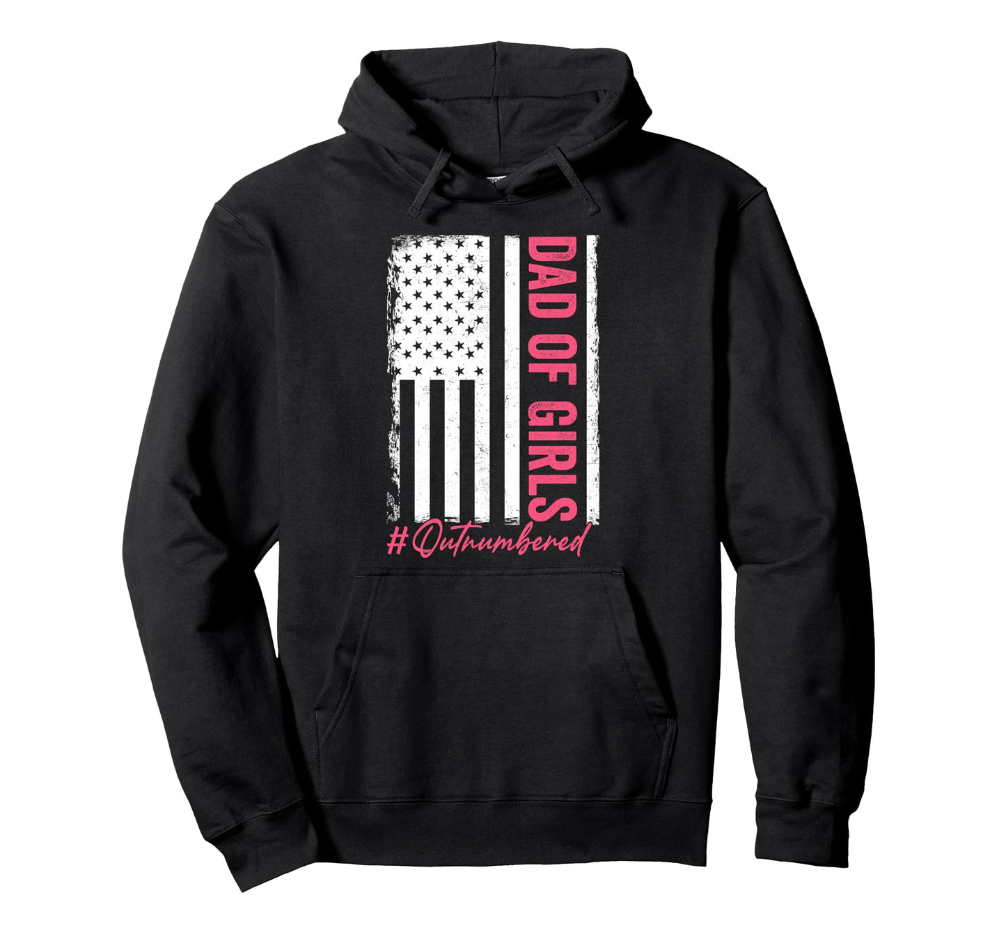 Fathers Day Daddy Dad Outnumbered Hoodie - Aesthetic Graphic for Adults - T-Shirt, Sweatshirt, Hoodie