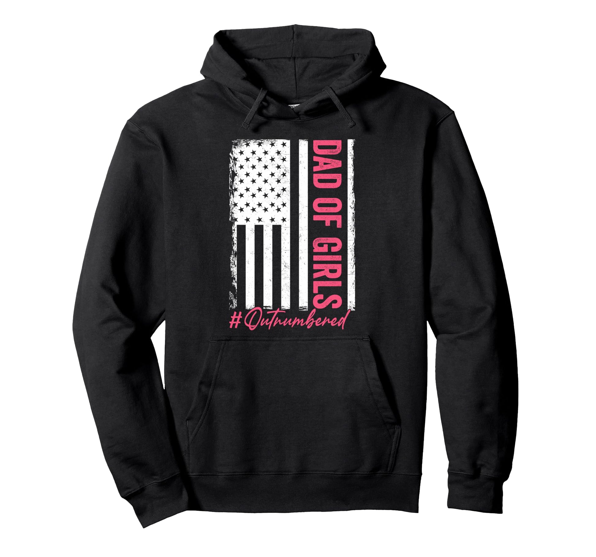 Fathers Day Daddy Dad Outnumbered Hoodie - Aesthetic Graphic for Adults - T-Shirt, Sweatshirt, Hoodie