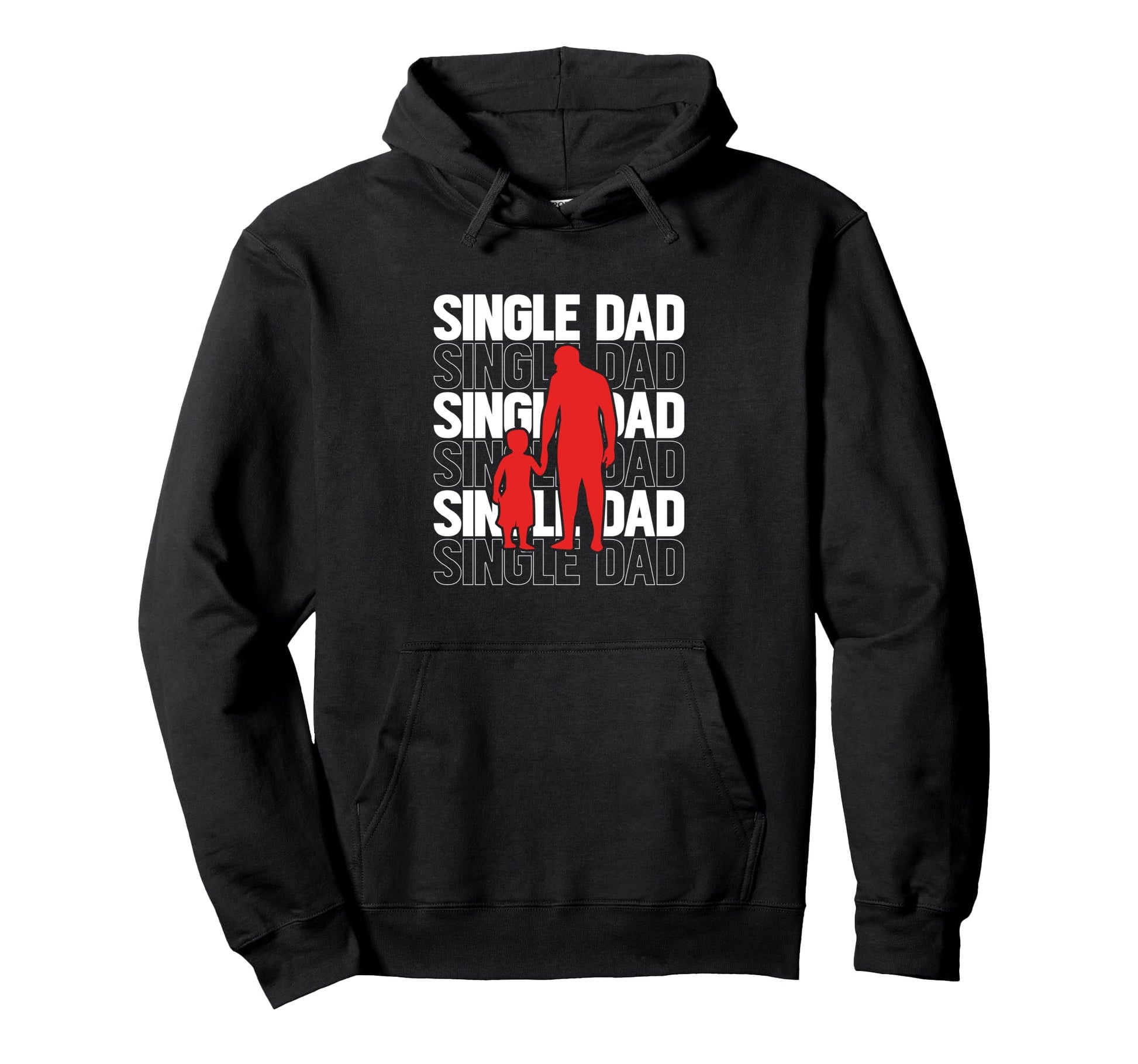 Single Dad Solo Parent Dad And Child Hoodie - Trendy Graphic Men Women - T-Shirt, Sweatshirt, Hoodie