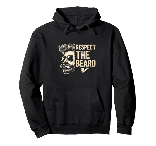 Bearded Dad Daddy Fathers Day Funny Respect Hoodie - Unique Graphic Unisex - T-Shirt, Sweatshirt, Hoodie