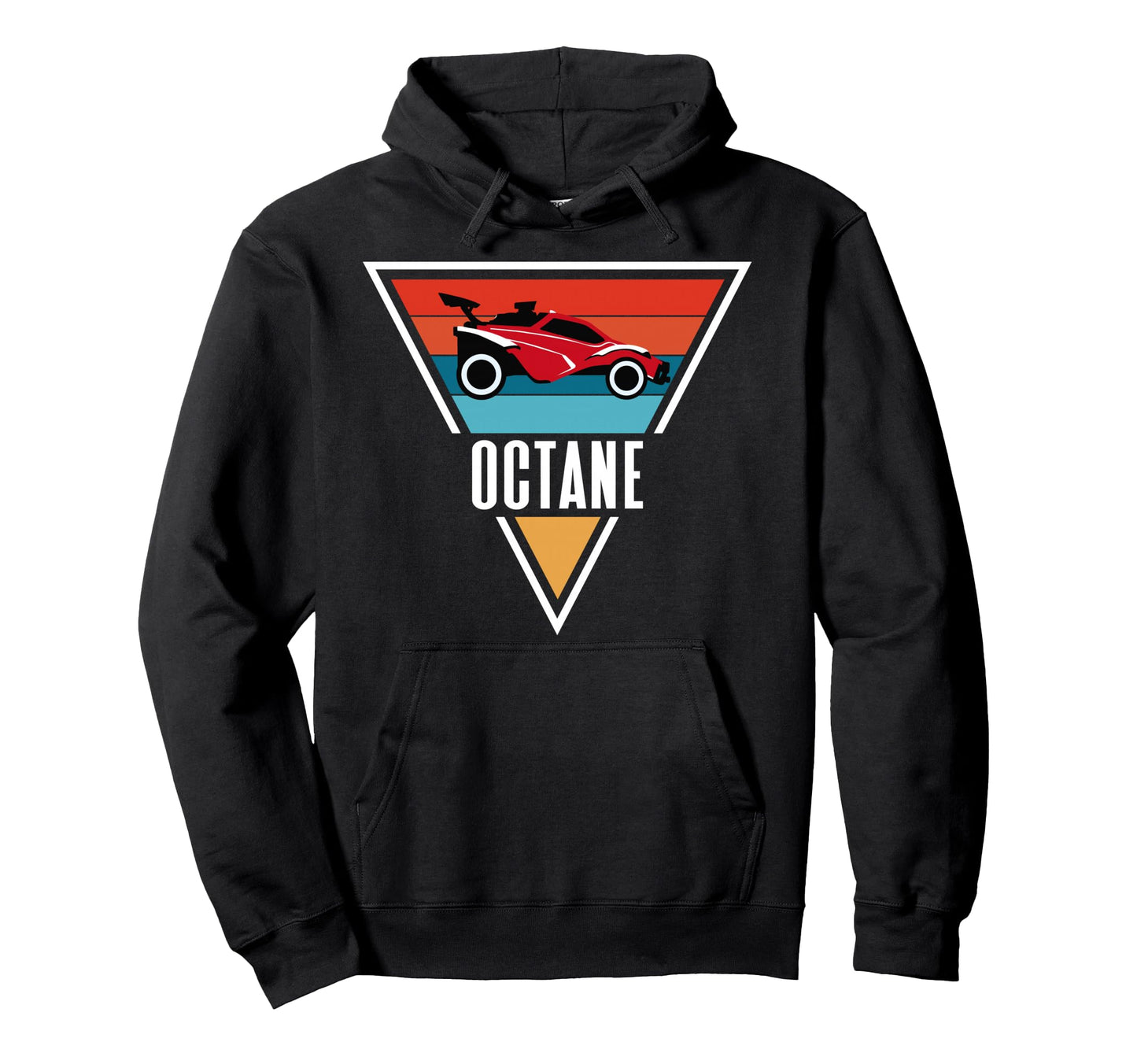 Octane Rocket Soccer Sunset Distressed Hoodie - Novelty Apparel Men Women - T-Shirt, Sweatshirt, Hoodie