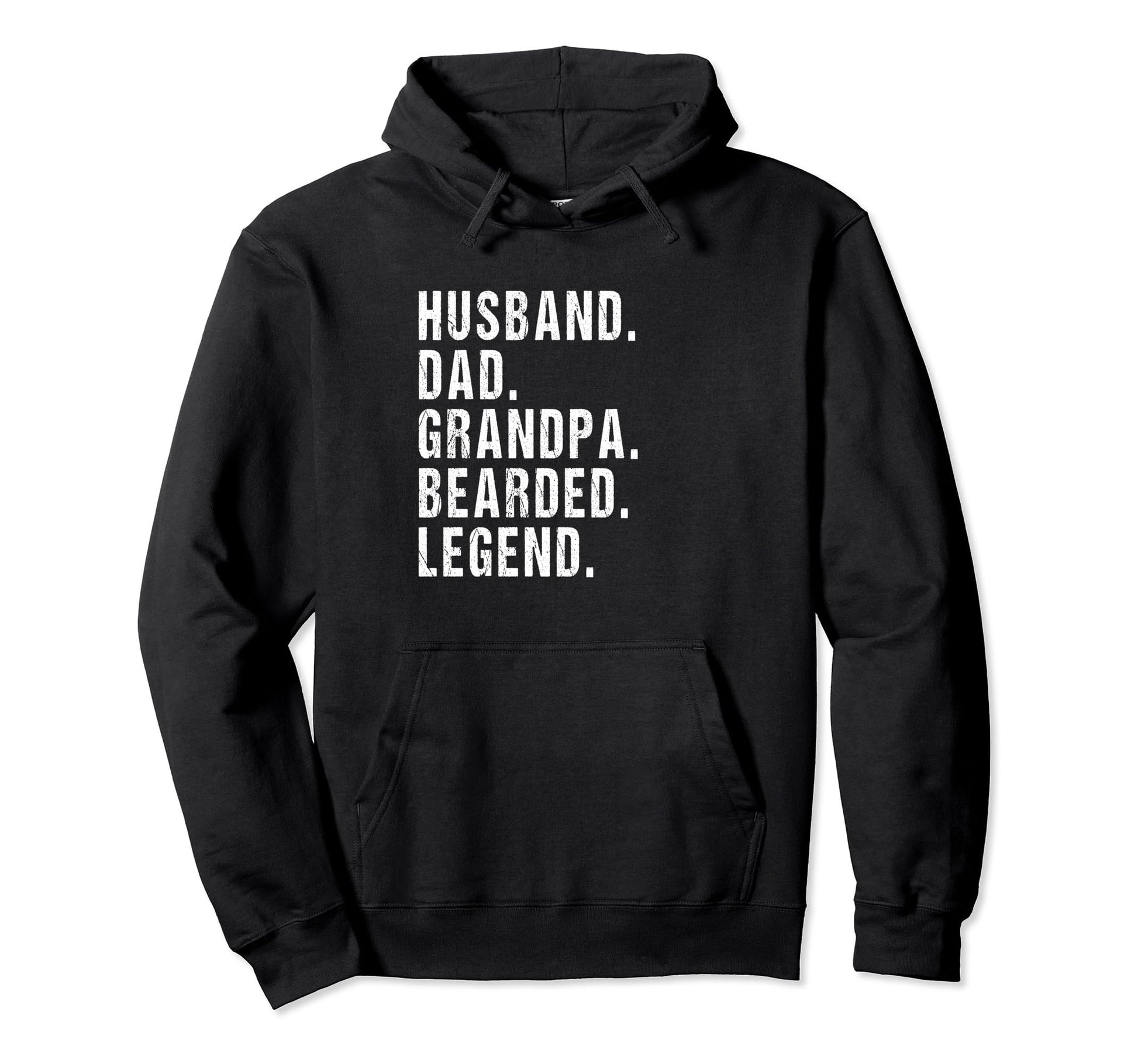 Husband Dad Grandpa Bearded Legend Hoodie - Unique Graphic for Adults - T-Shirt, Sweatshirt, Hoodie