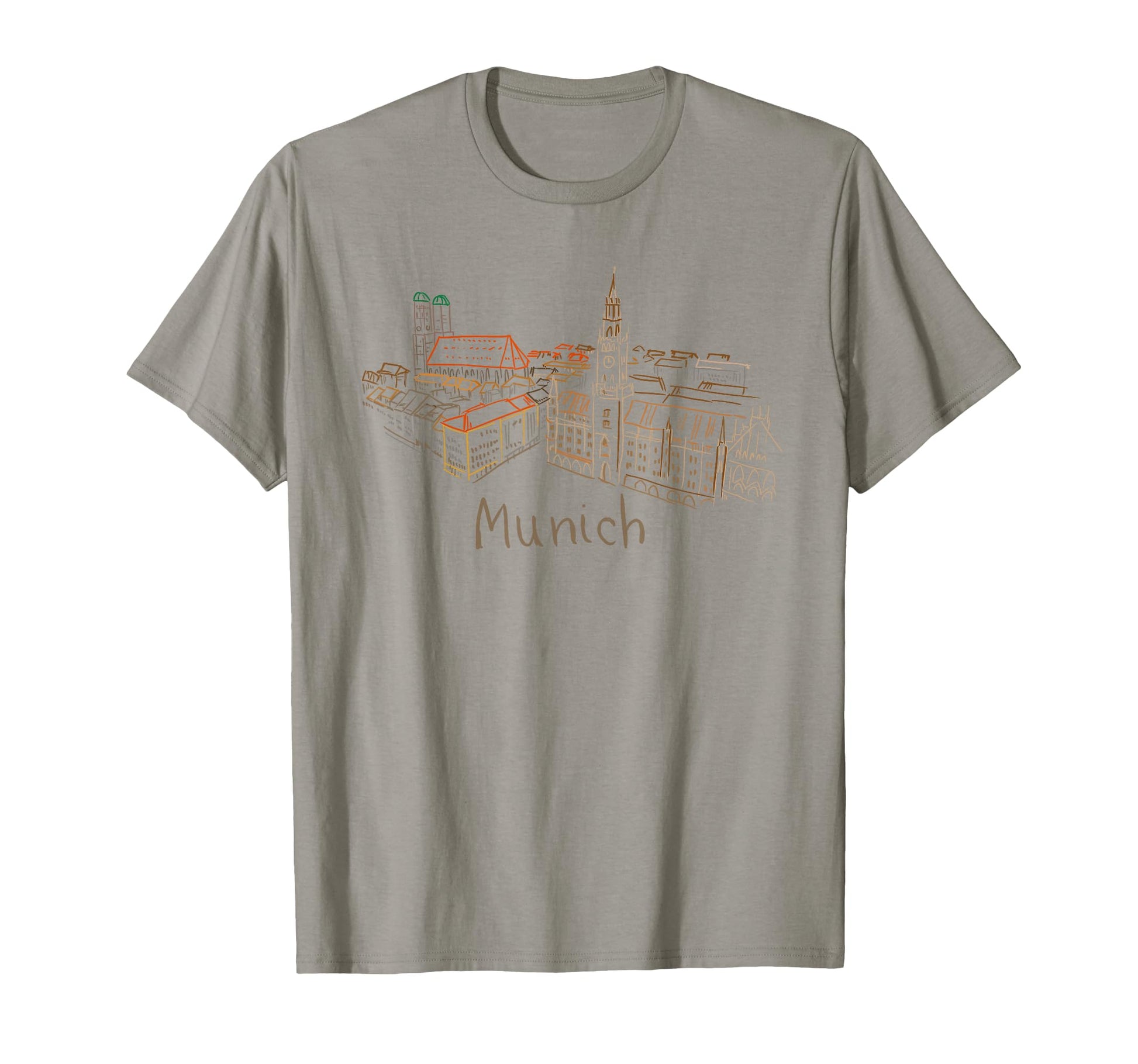 Munich Germany Travel Souvenir T-Shirt - Custom Art Print Men Women - T-Shirt, Sweatshirt, Hoodie