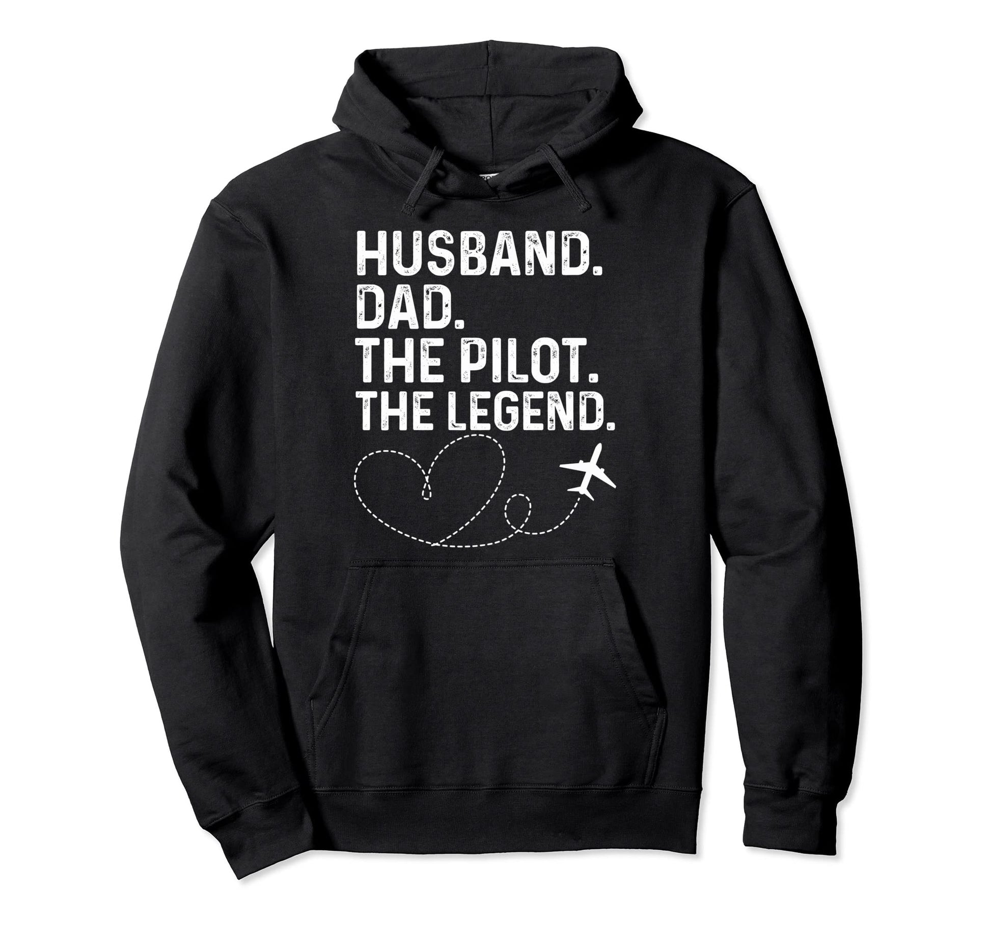 Husband Dad Pilot Legend Funny Mens Love Hoodie - Trendy Graphic Men Women - T-Shirt, Sweatshirt, Hoodie