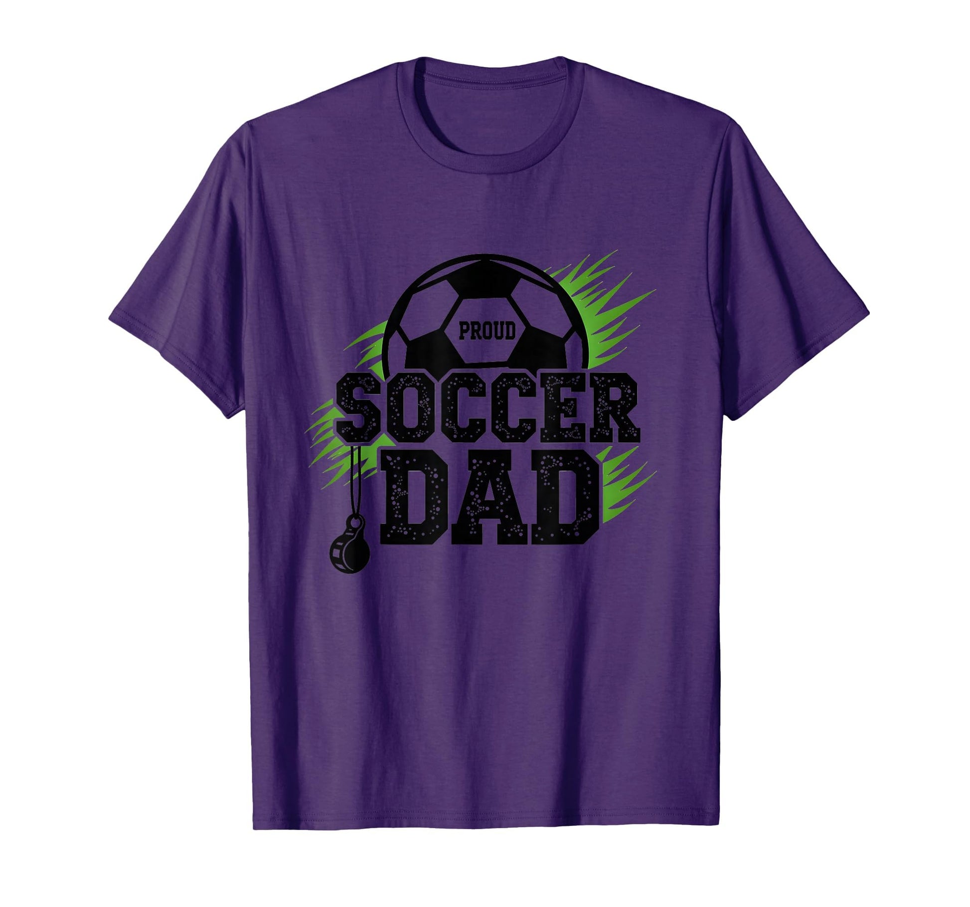 Proud Soccer Dad Whistle Sports Fan T-Shirt - Minimalist Print Unisex - T-Shirt, Sweatshirt, Hoodie