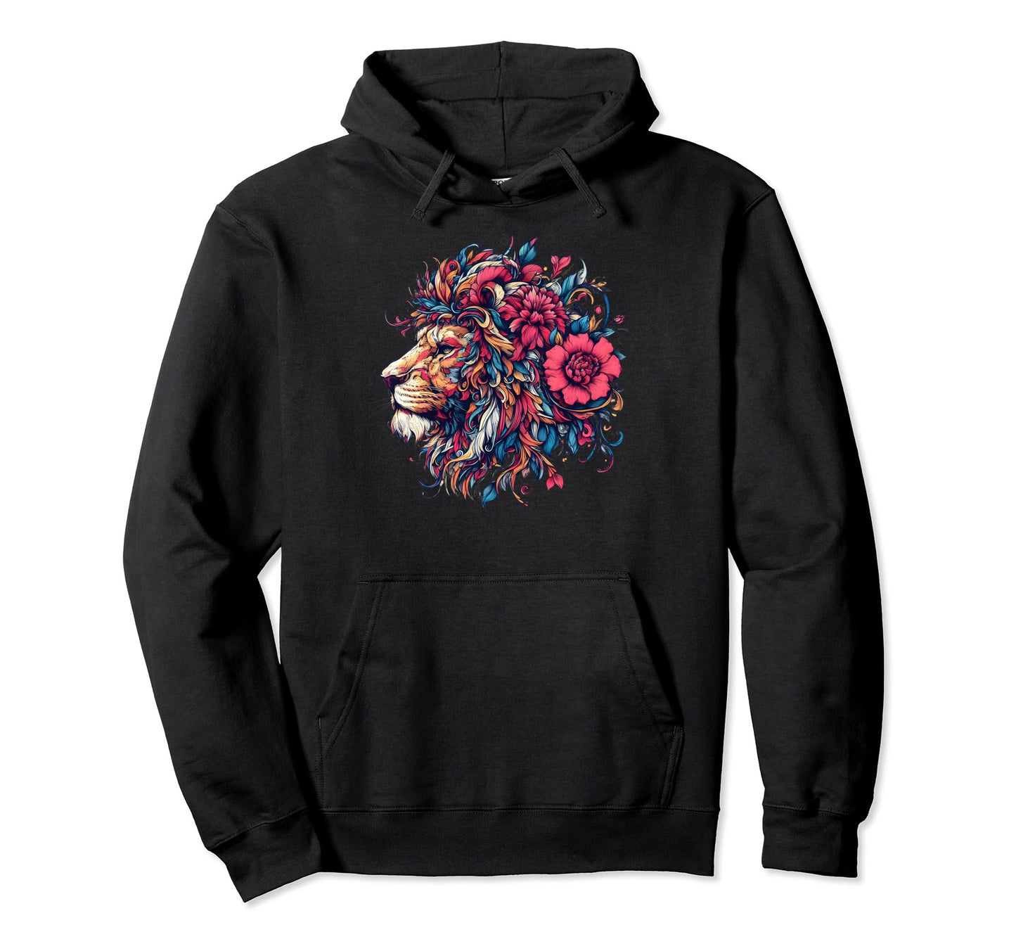 Floral Lion Lion Moms Dads Hoodie - Fun Novelty Design Unisex - T-Shirt, Sweatshirt, Hoodie