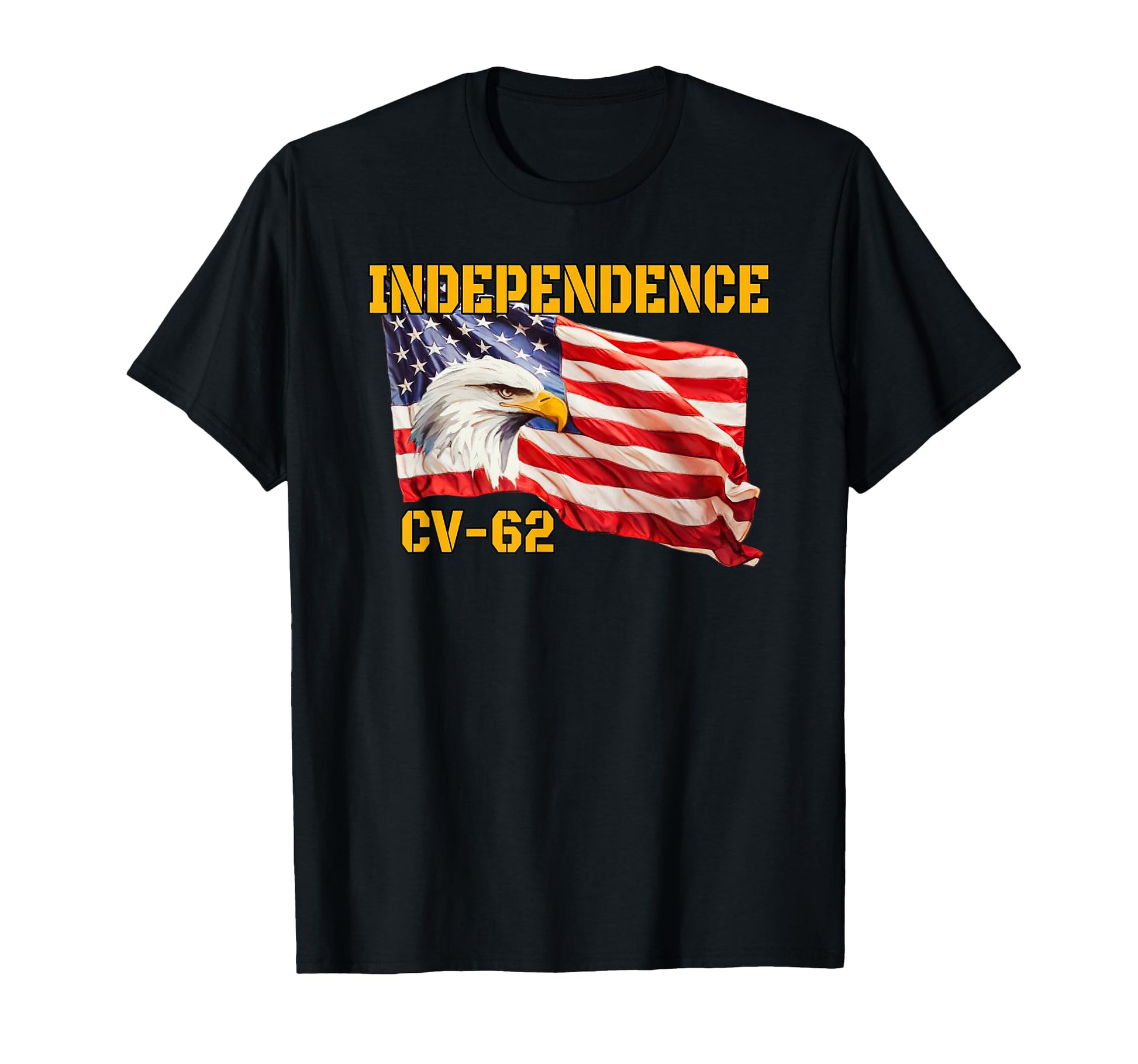 Warship Independence Cv 62 Aircraft T-Shirt - Minimalist Print for Adults - T-Shirt, Sweatshirt, Hoodie