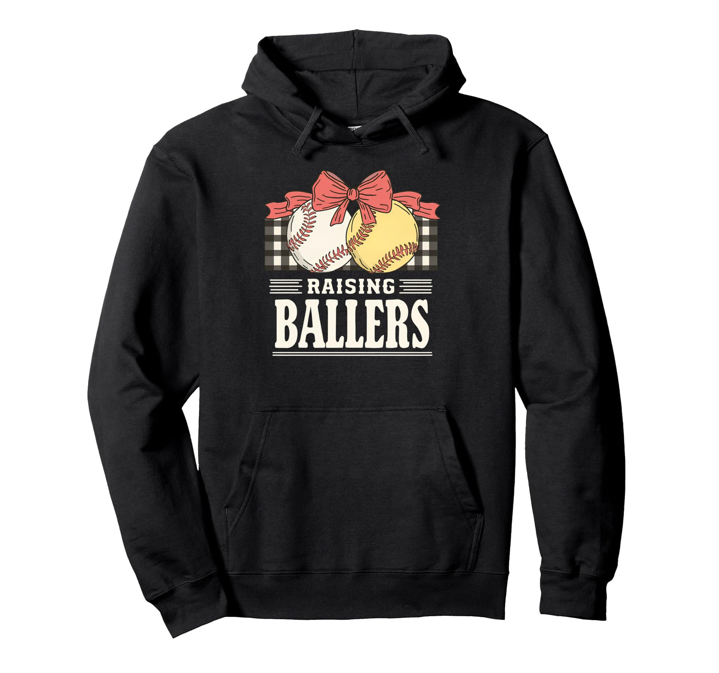 Busy Raising Ballers Softball And Hoodie - Custom Art Print Unisex - T-Shirt, Sweatshirt, Hoodie