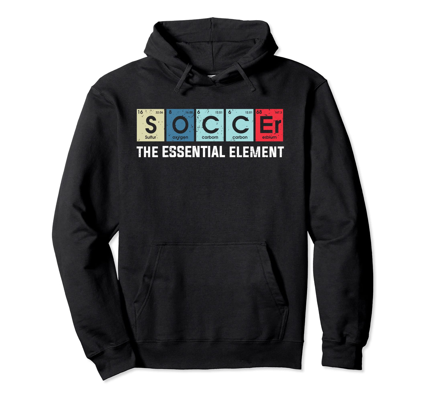 Soccer Element Periodic Table Funny Hoodie - Unique Graphic for Adults - T-Shirt, Sweatshirt, Hoodie