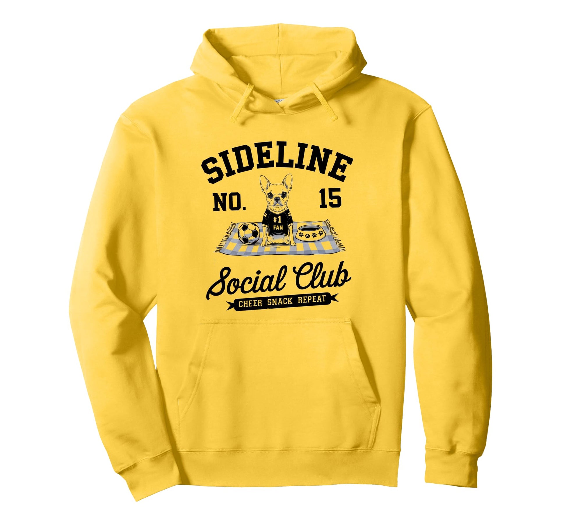 Sideline Social Club Soccer Mom Hoodie - Fun Novelty Design for Adults - T-Shirt, Sweatshirt, Hoodie