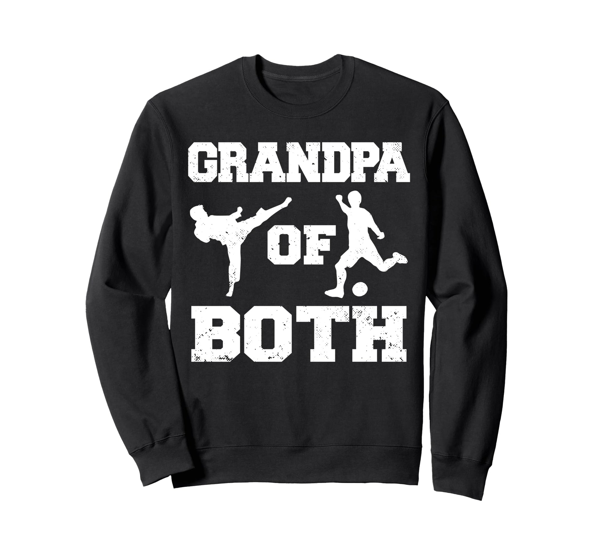 Grandpa Both Funny Soccer And Sweatshirt - Minimalist Print for Adults - T-Shirt, Sweatshirt, Hoodie