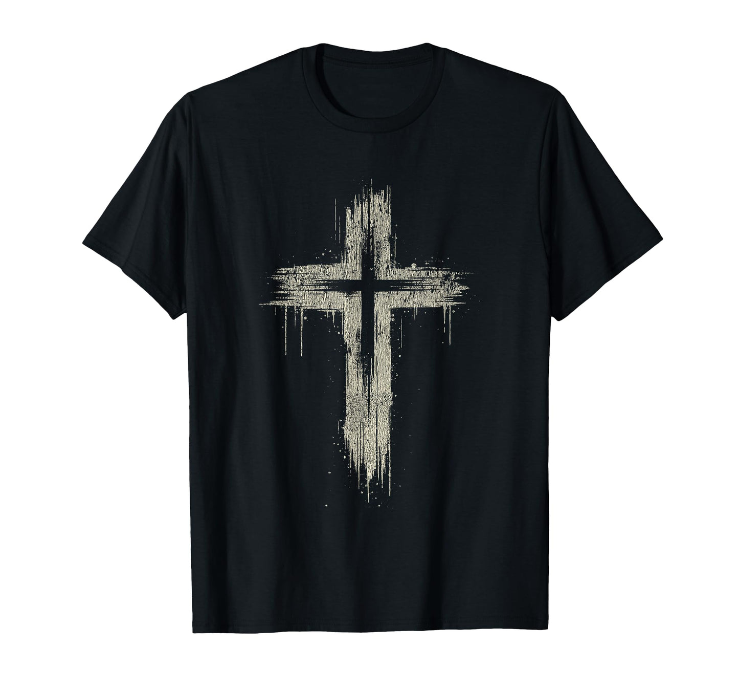 Grunge Christian Cross T-Shirt - Graphic Print for Adults - T-Shirt, Sweatshirt, Hoodie