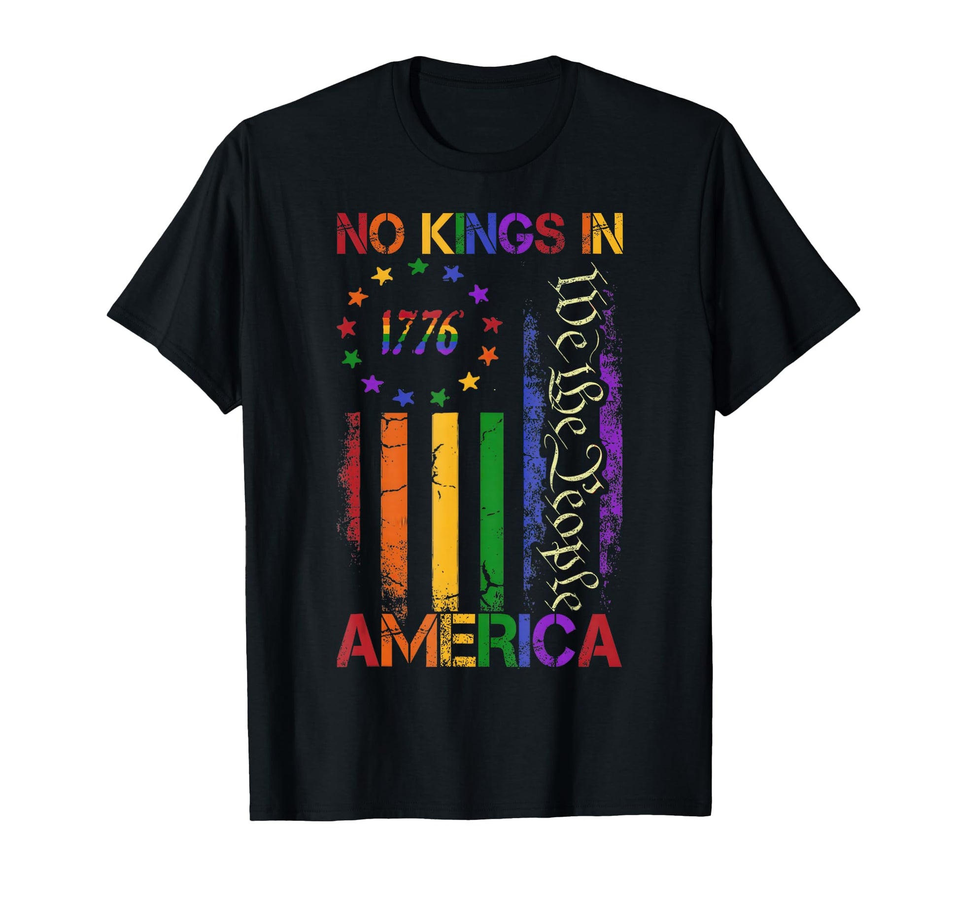 We People No Kings T-Shirt - Custom Art Print Men Women - T-Shirt, Sweatshirt, Hoodie