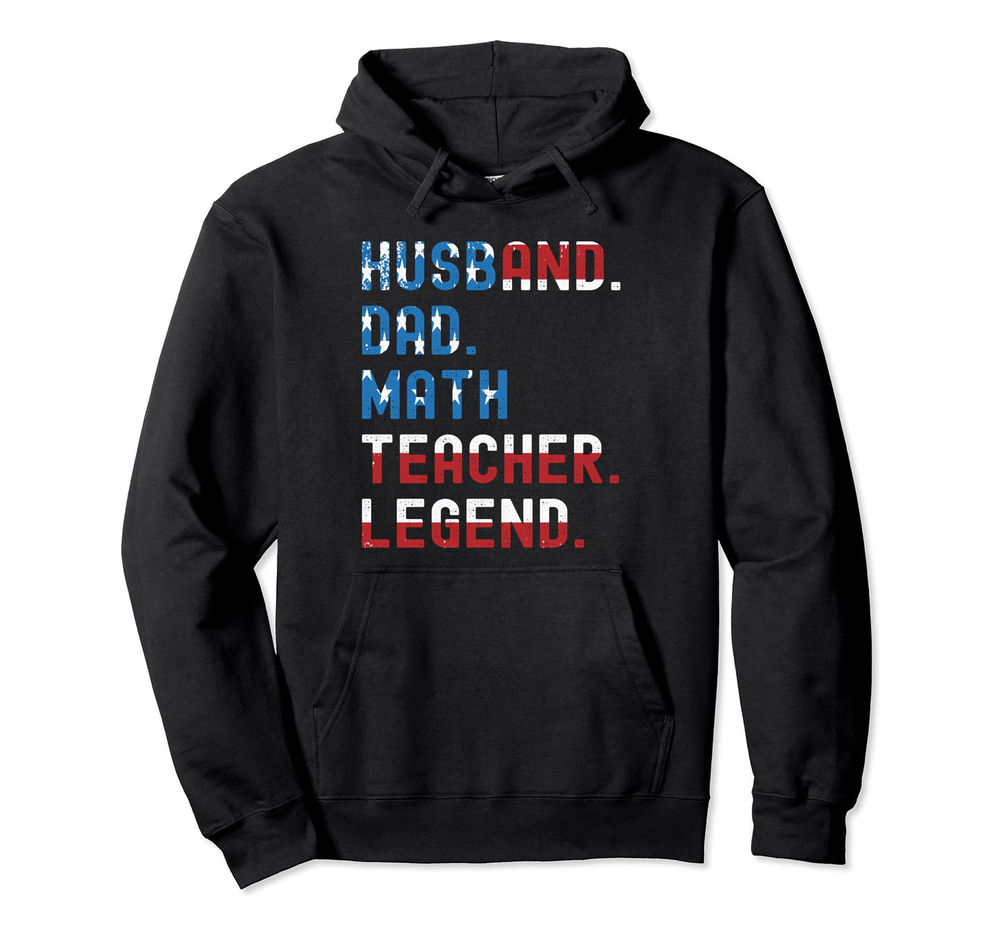 Funny Husband Dad Math Teacher Legend Hoodie - Aesthetic Graphic Men Women - T-Shirt, Sweatshirt, Hoodie